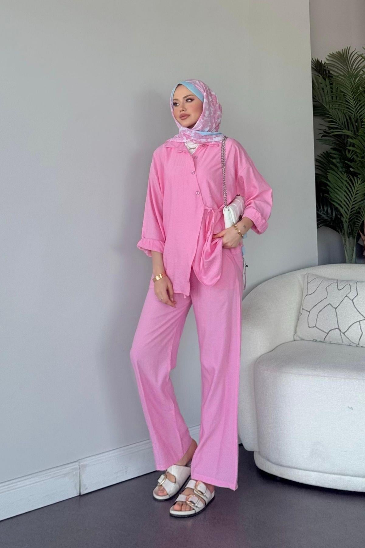Qup Mioza Takım Pembe 3130 