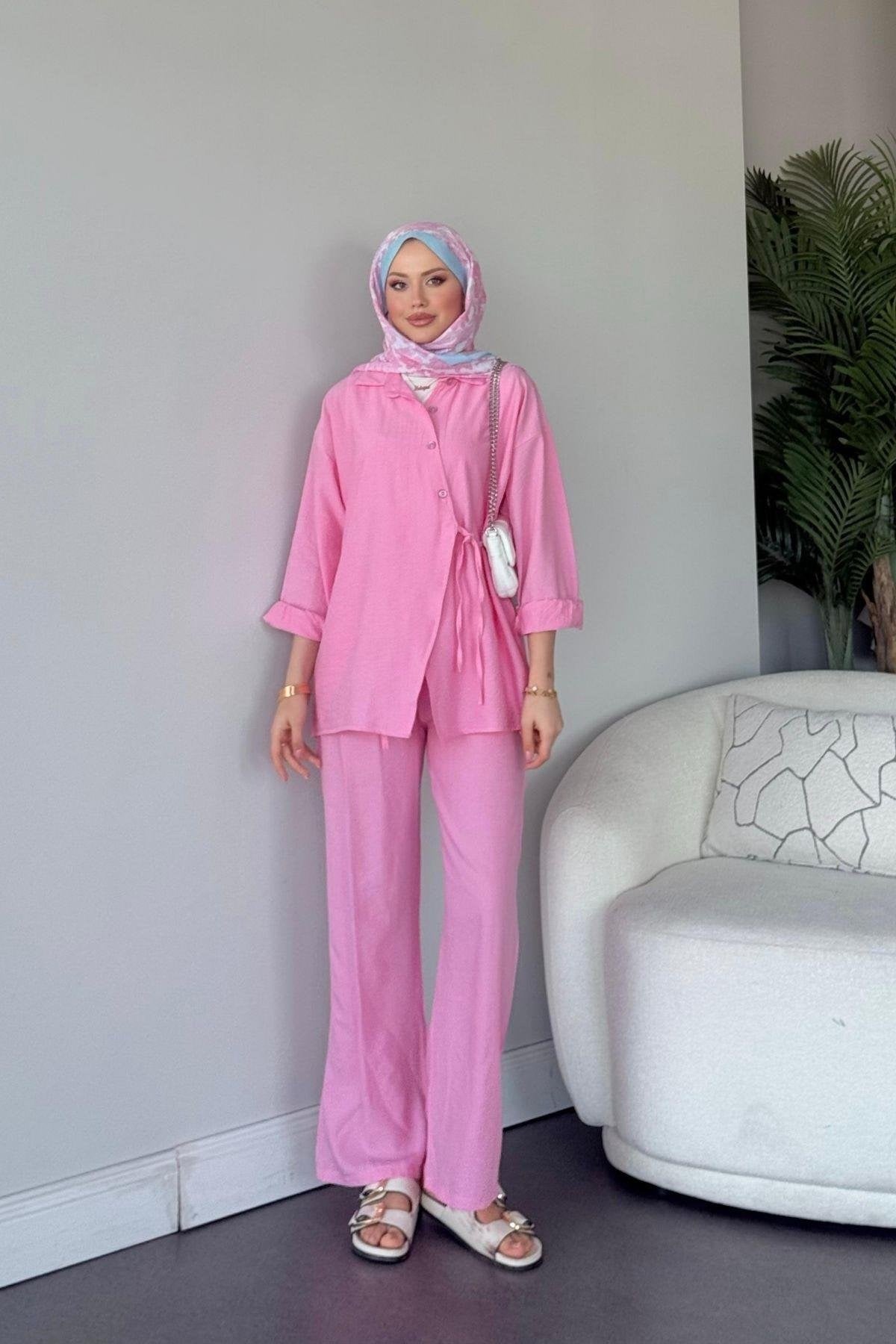 Qup Mioza Takım Pembe 3130 
