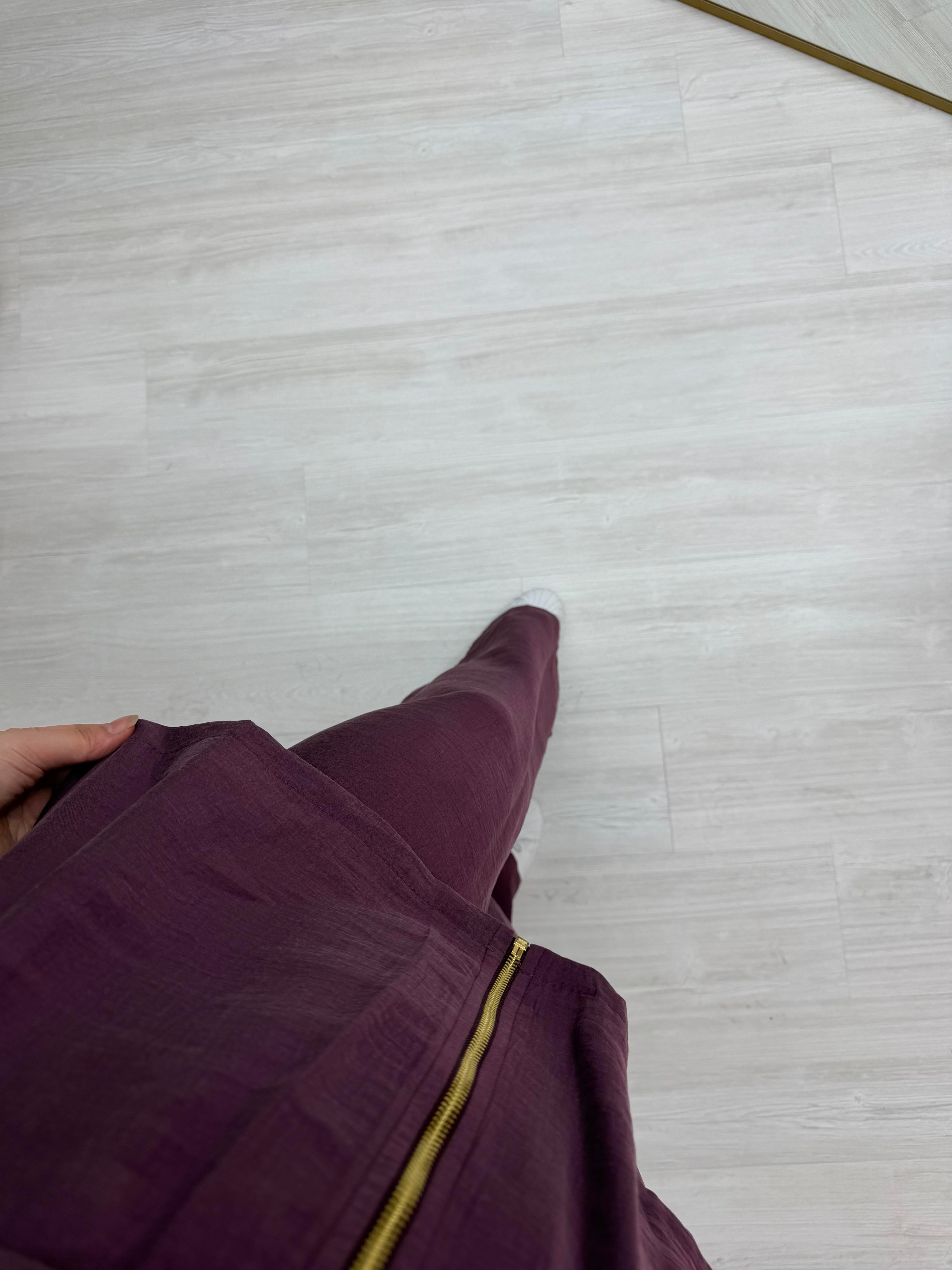 Poli Kendinden Gold Kemerli Takım Bordo 3138 