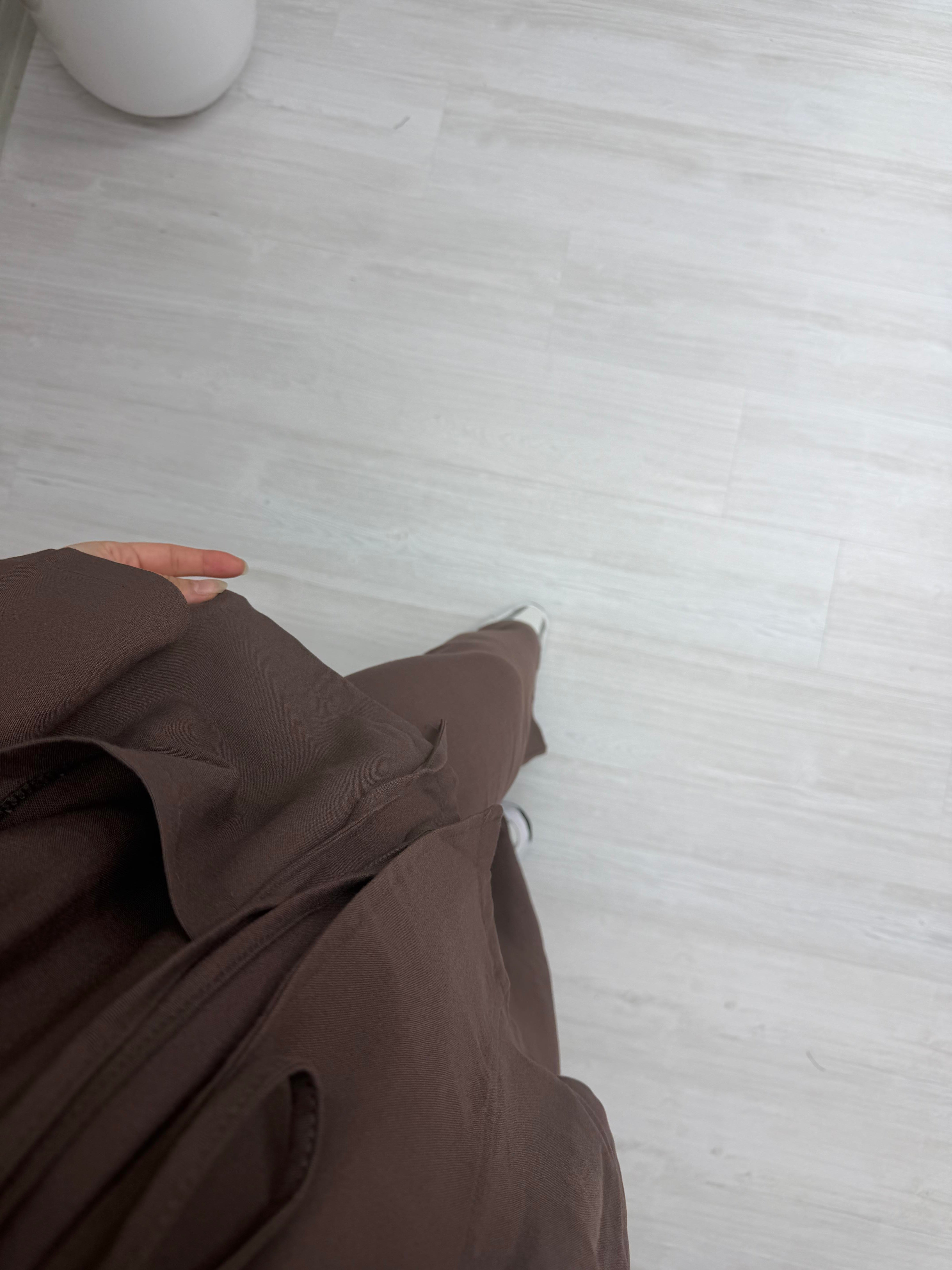 Poli Torba Cep Keten Takım Kahve 3145 