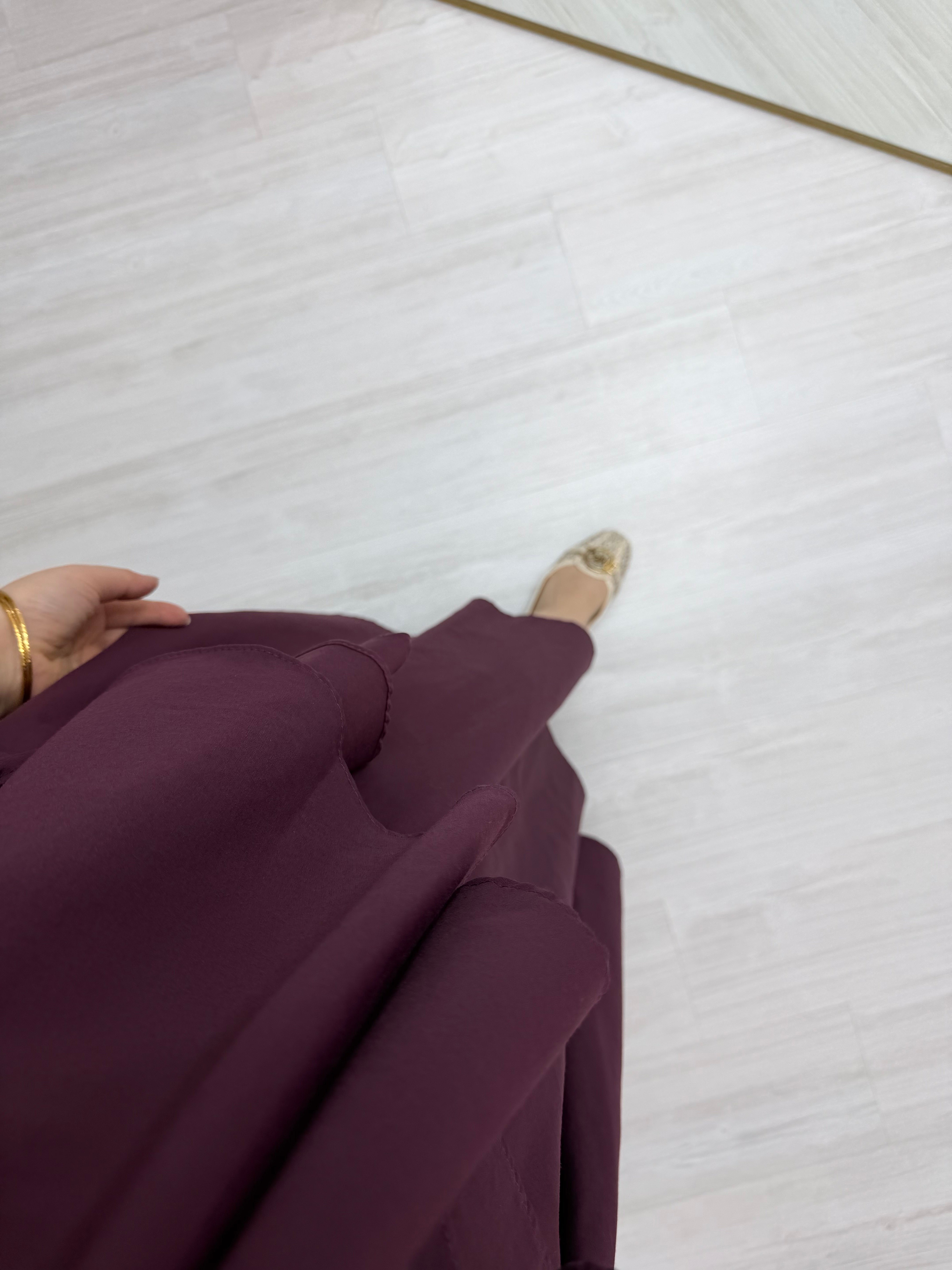 Sole Çapraz Düğmeli Pelerin Takım Bordo 4287 