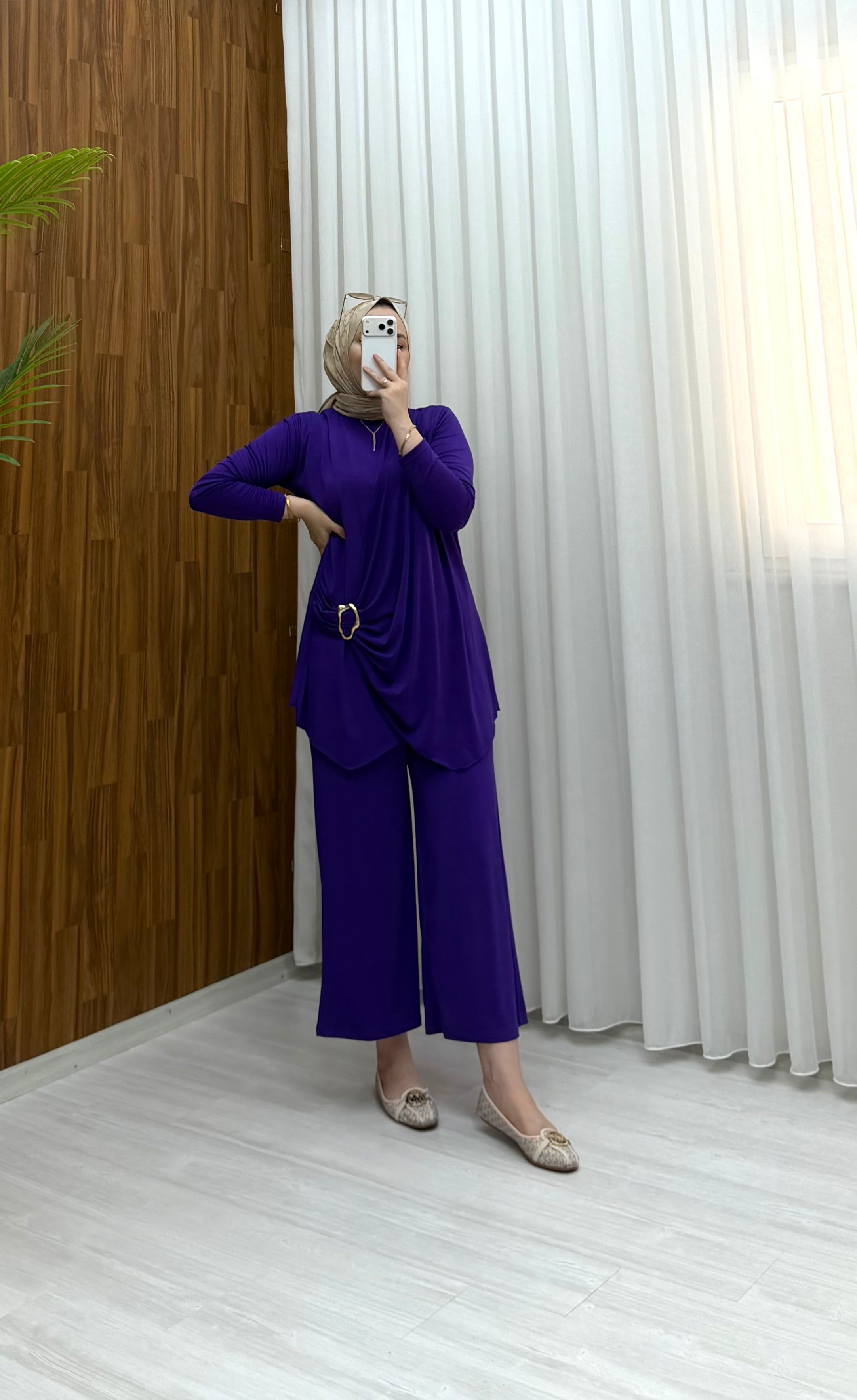 Nirvana Sendy Takım Mor 4444 