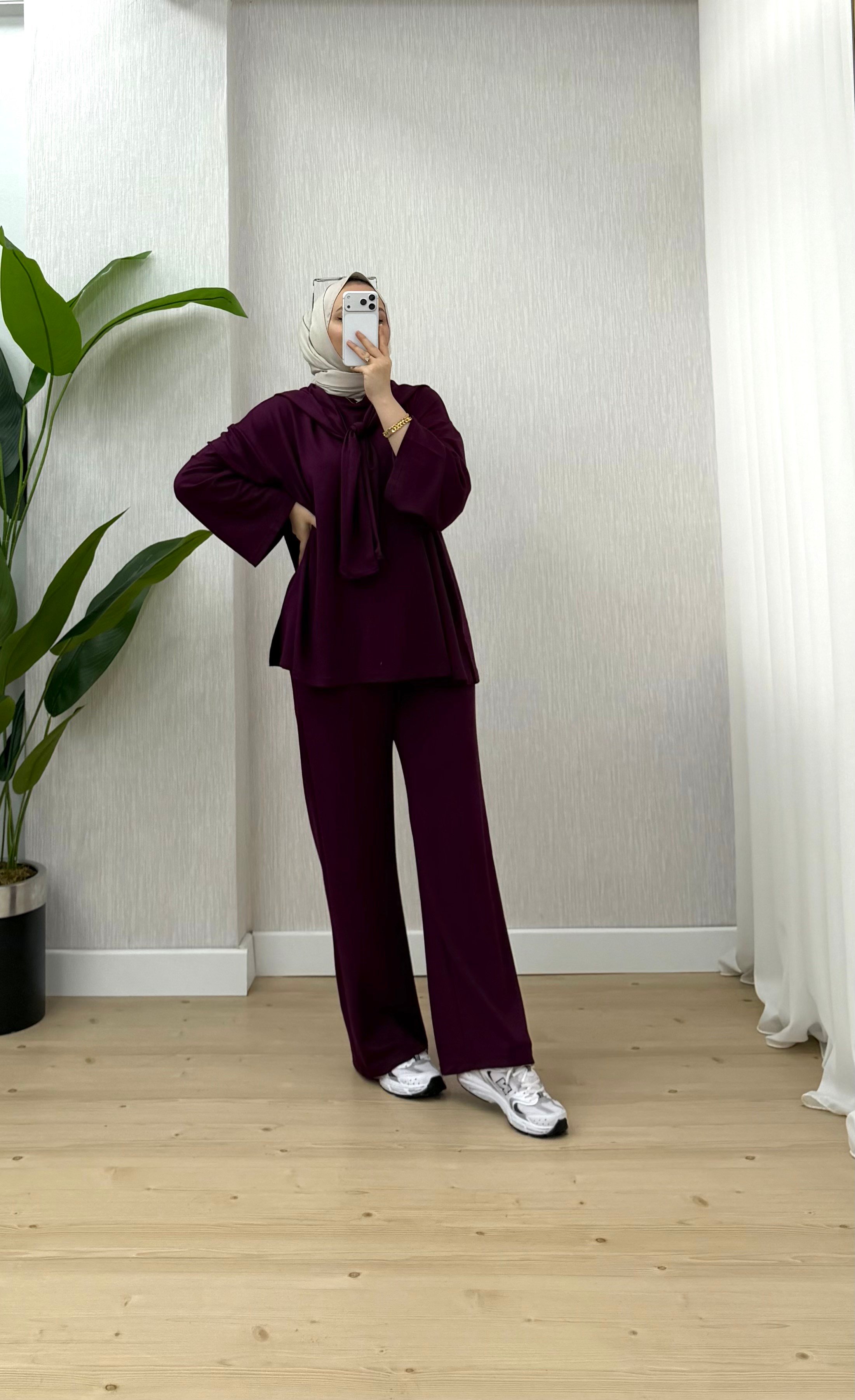 Ketche Parça Detay Takım Bordo 62801 