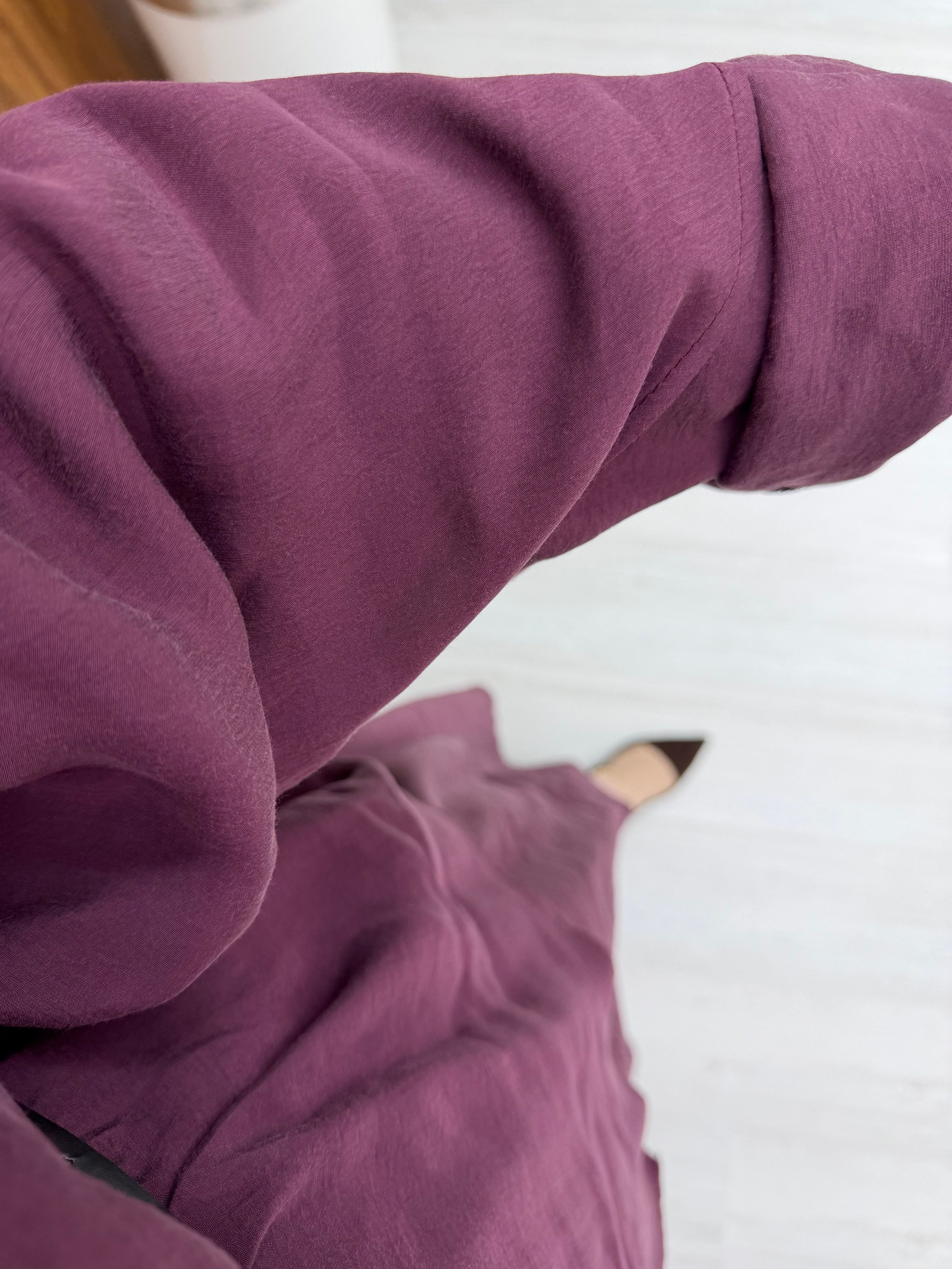 Qup Zena Pelerin Elbise Bordo 8064 