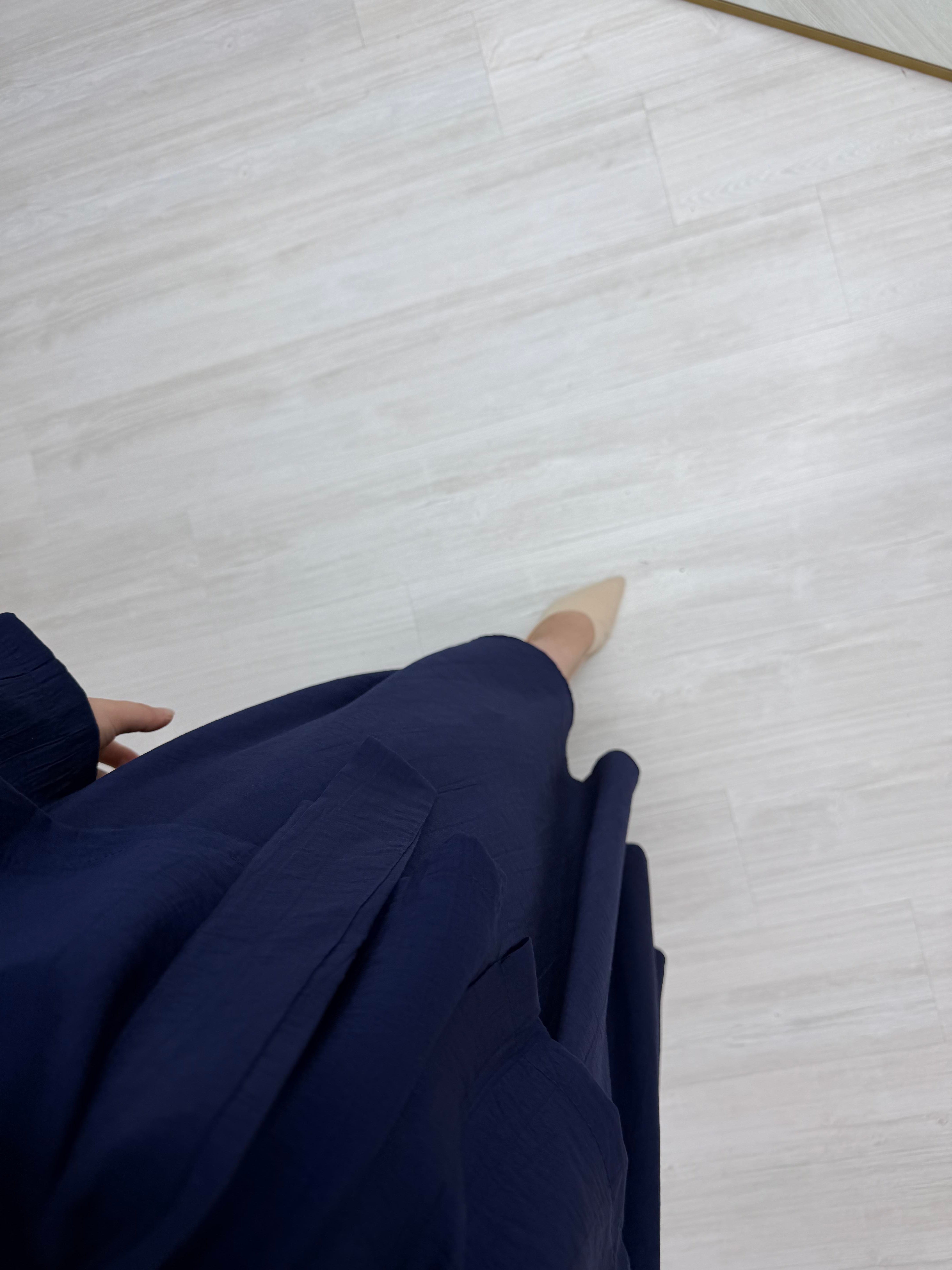 Ngs Gizli Düğmeli Etekli Çilek Takım Lacivert  9091 