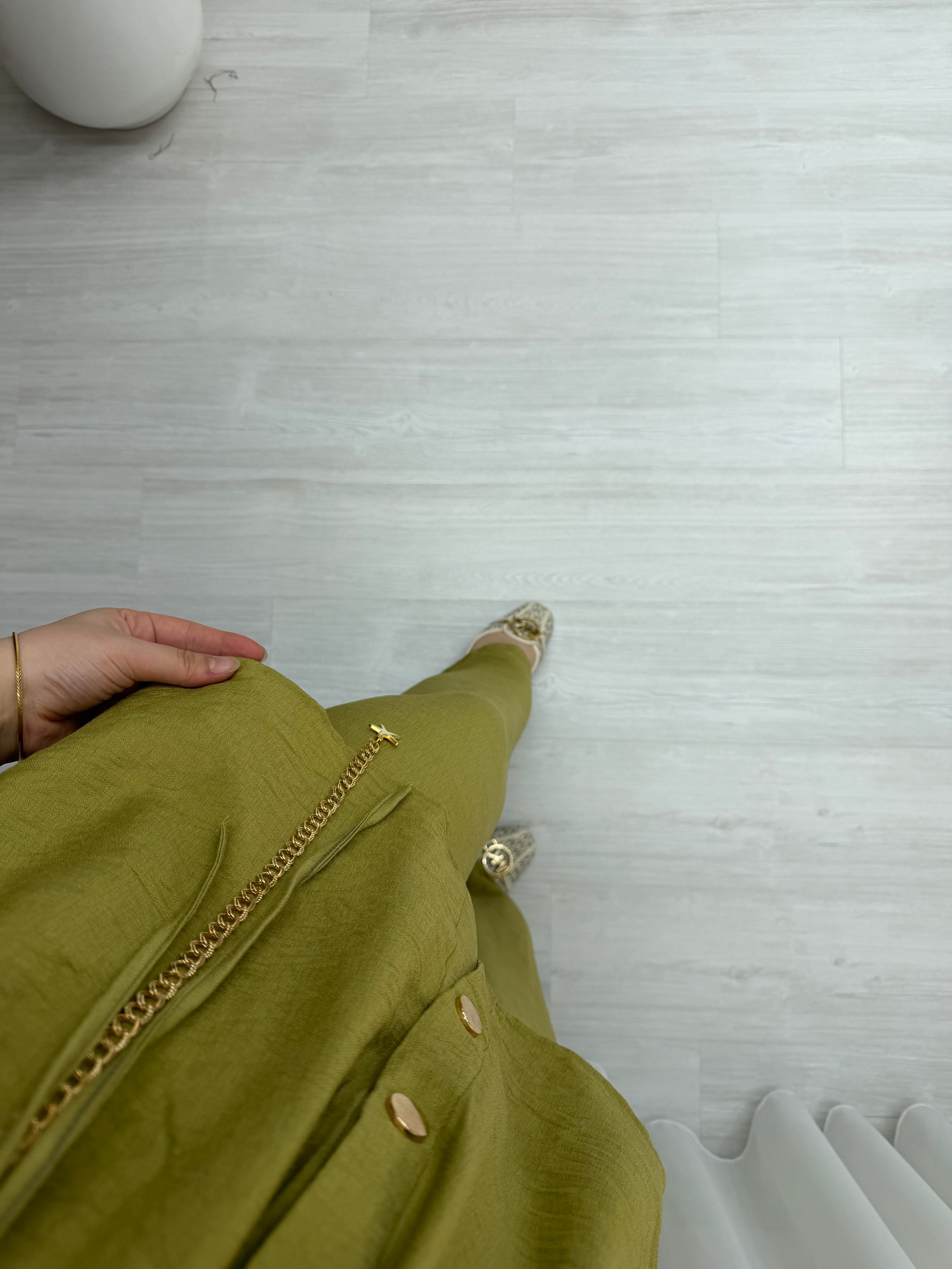 Qup Şanel Çıt Çıt Takım Sarı 9094 