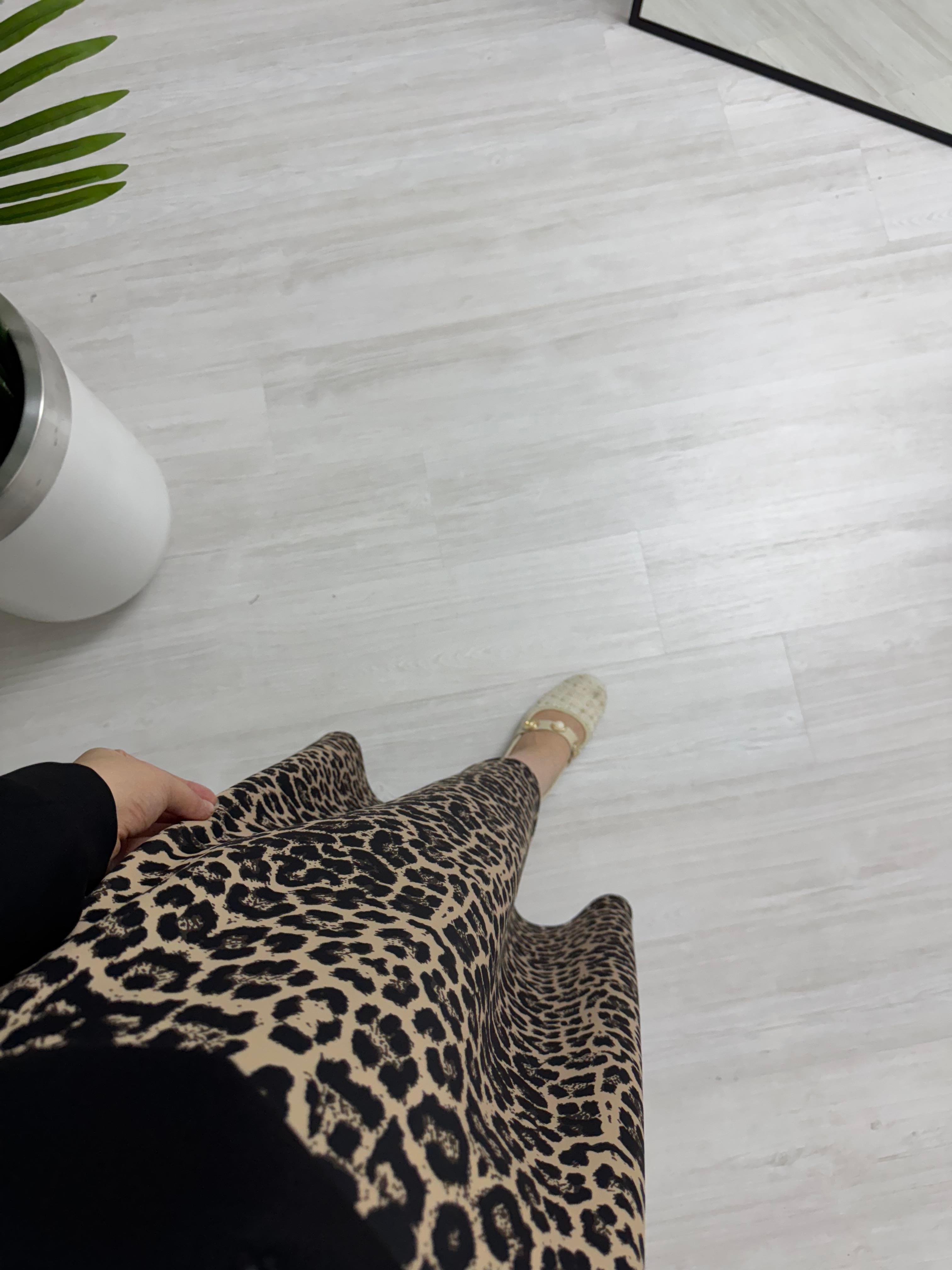 Aya Store Leopar Kuş Desen Takım Siyah