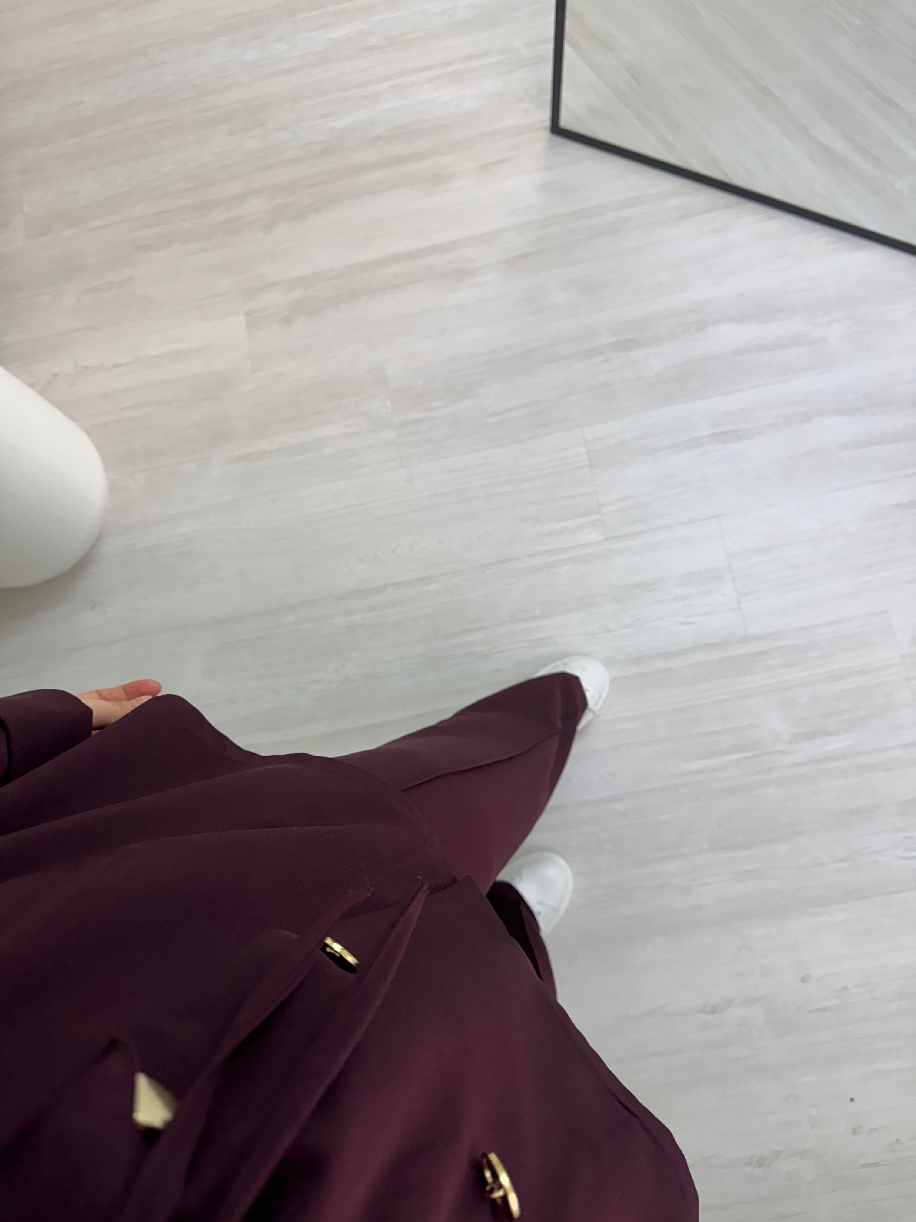 Binay Düğmeli Ceketli Takım Bordo 