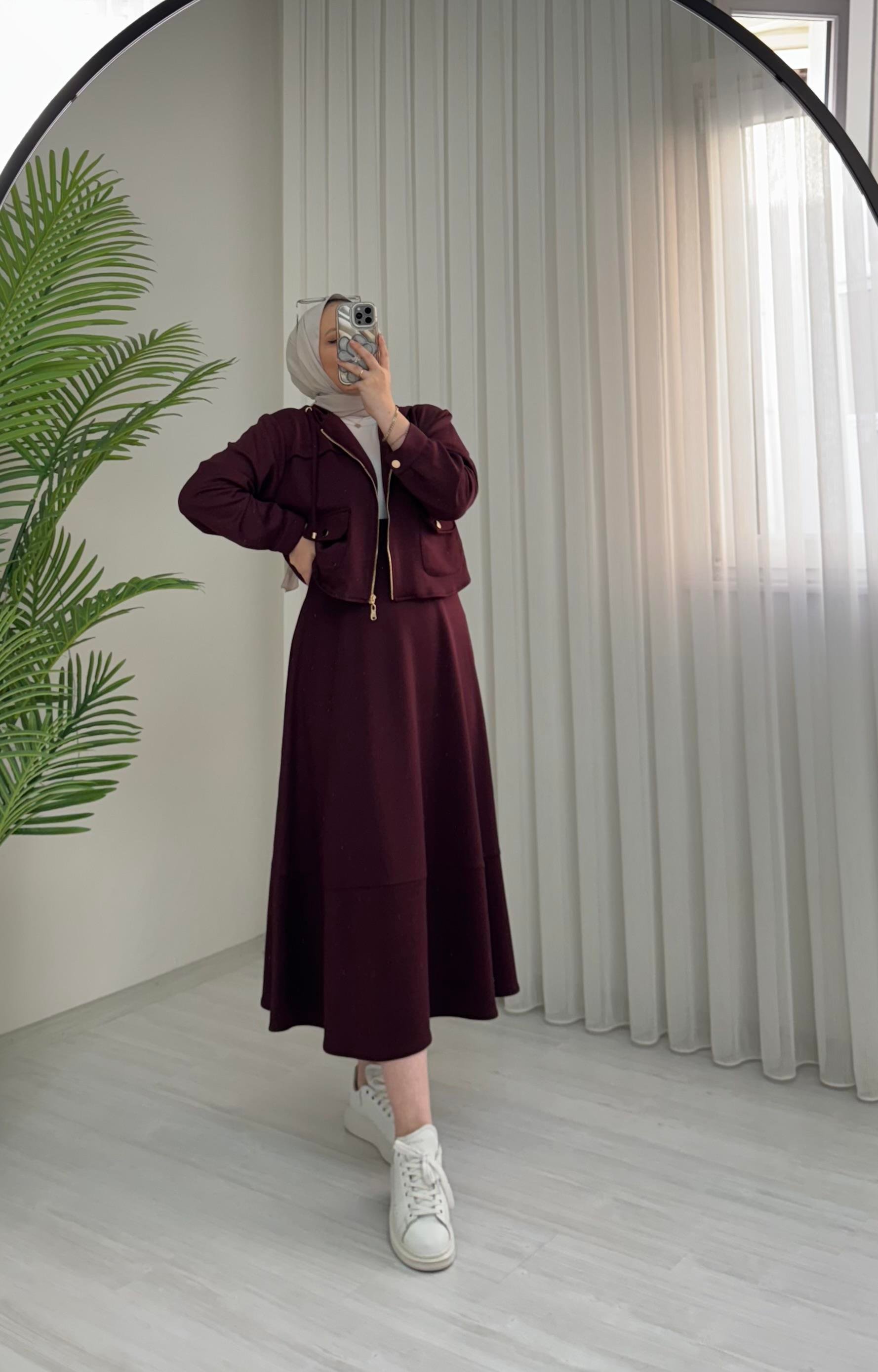 Esvet Scuba Etekli Takım Bordo