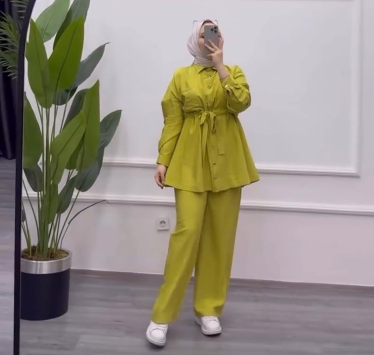 kupra bel sıkmıklı takım yağ yeşili