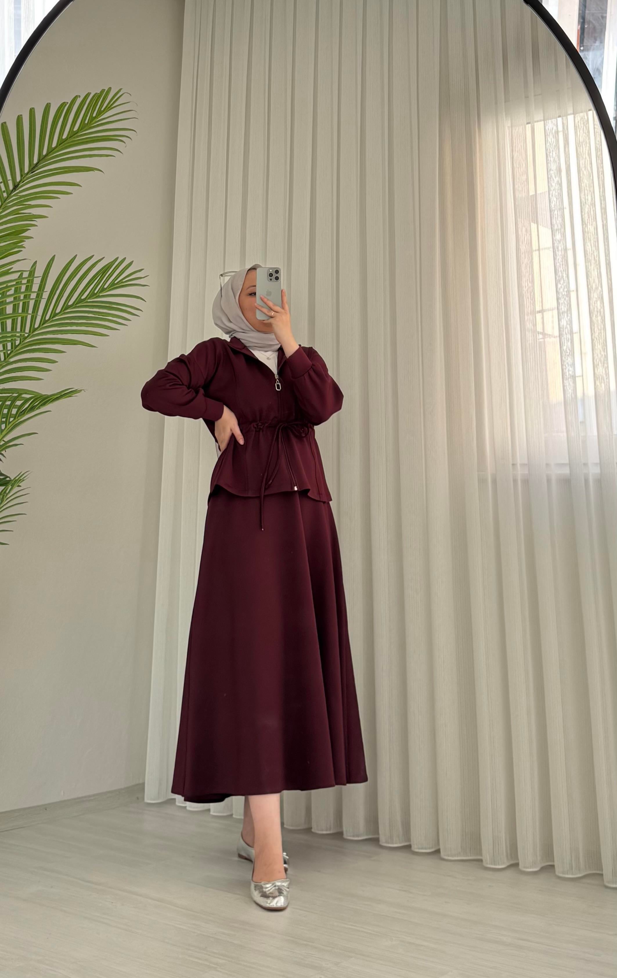 Line Scuba Etekli Takım Bordo