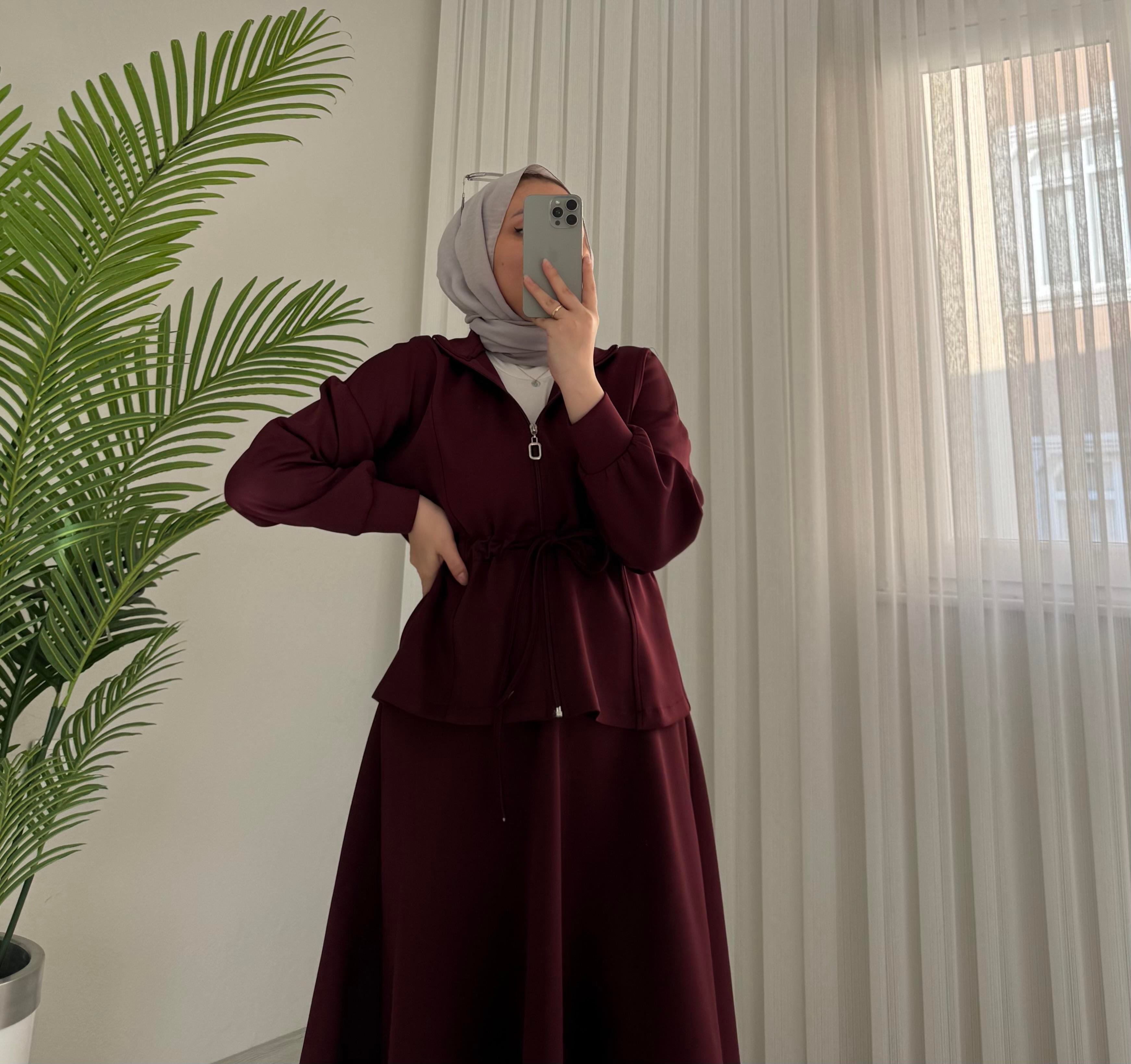 Line Scuba Etekli Takım Bordo