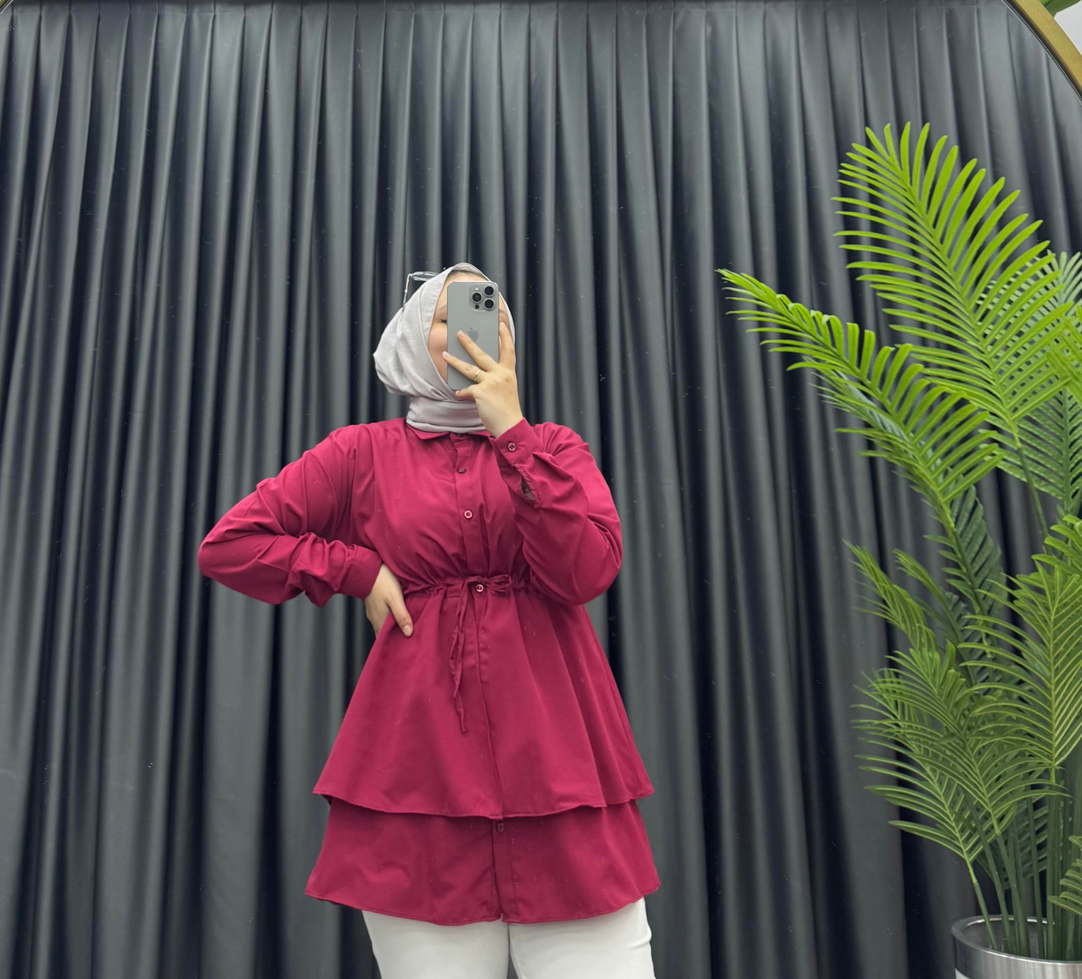 Newshe Kat Kat Tunik Bordo