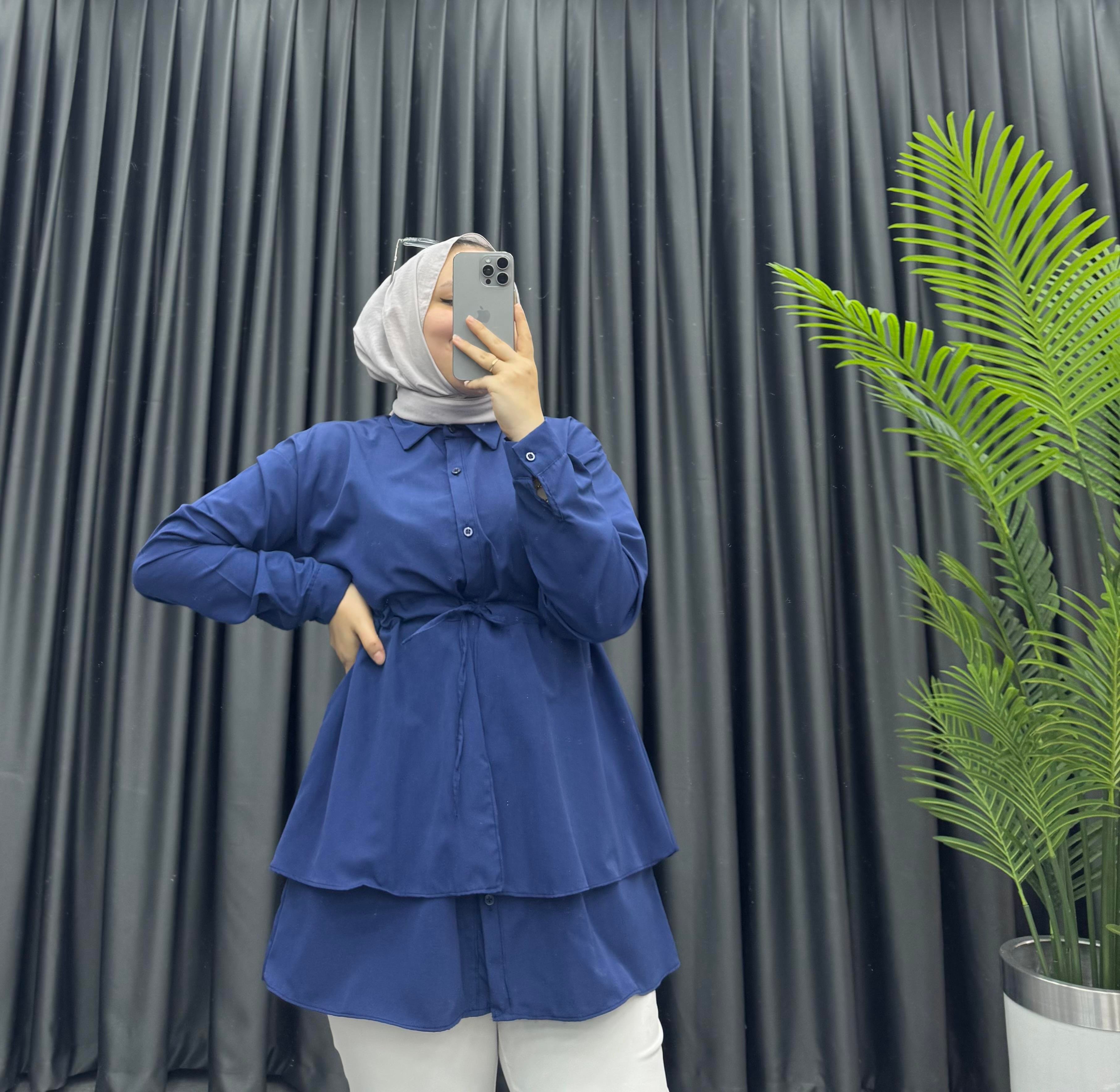 Newshe Kat Kat Tunik Lacivert