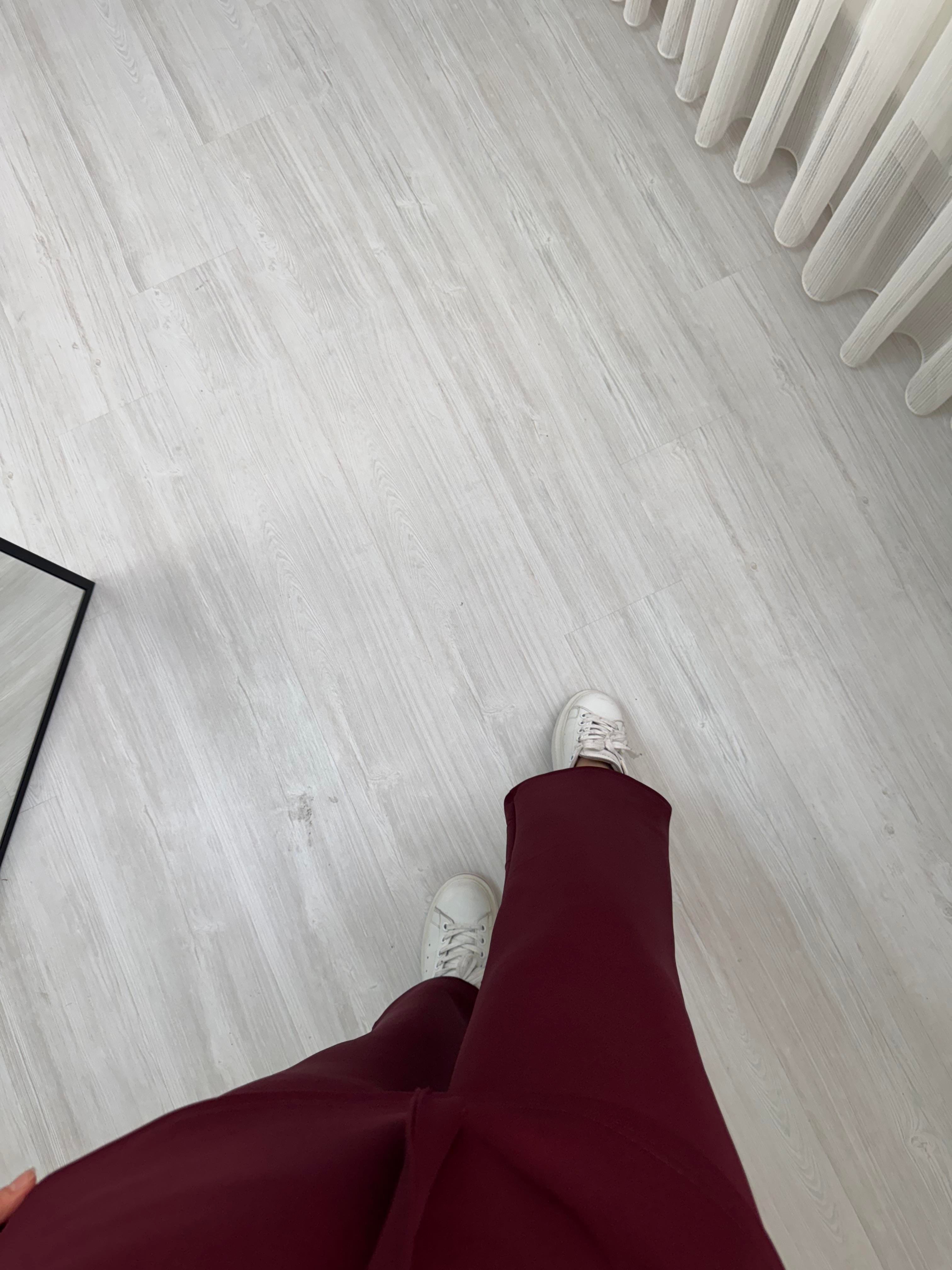 Newshe Scuba Golt Düğmeli Düz Takım Bordo