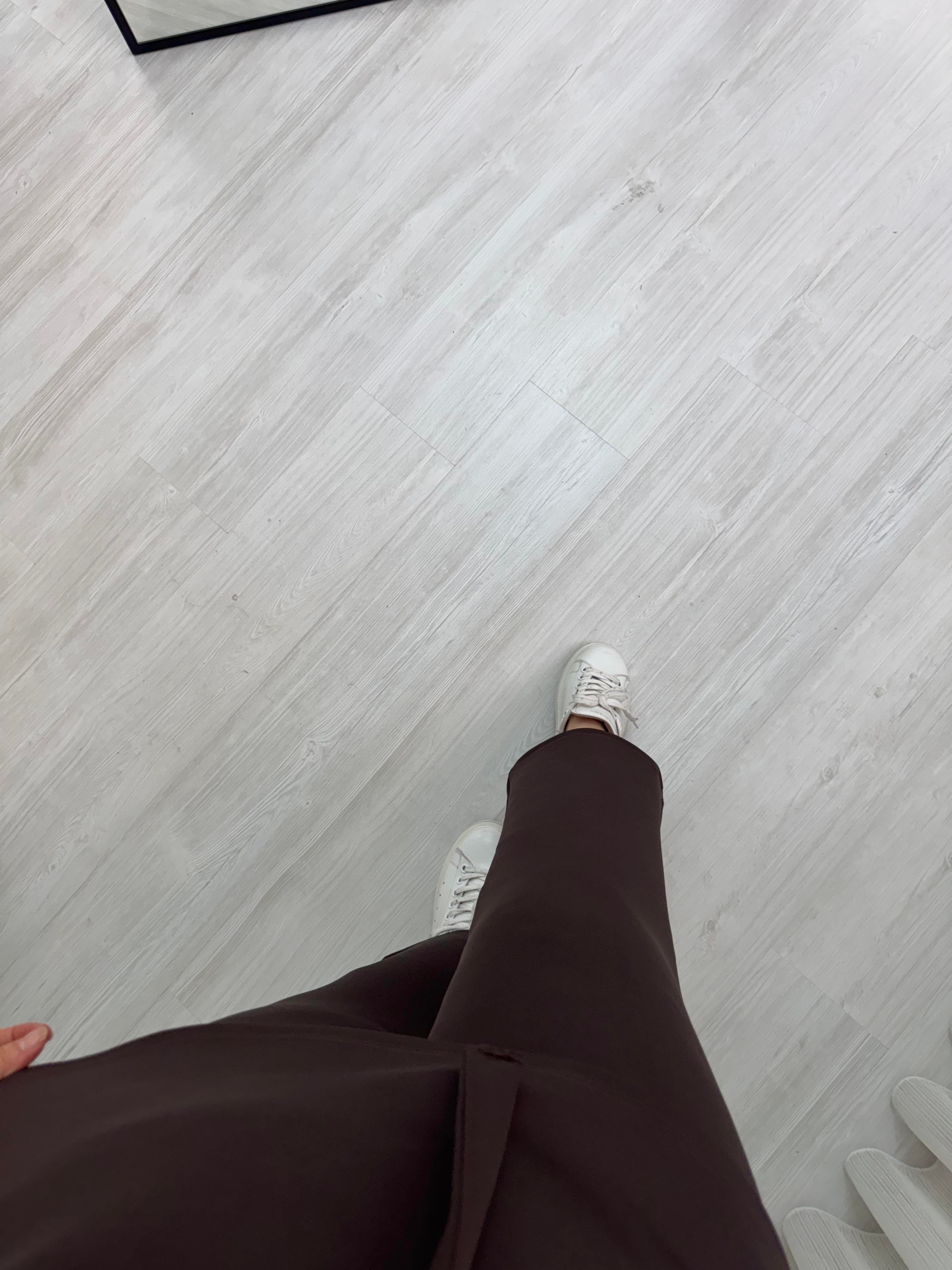 Newshe Scuba Golt Düğmeli Düz Takım Kahve