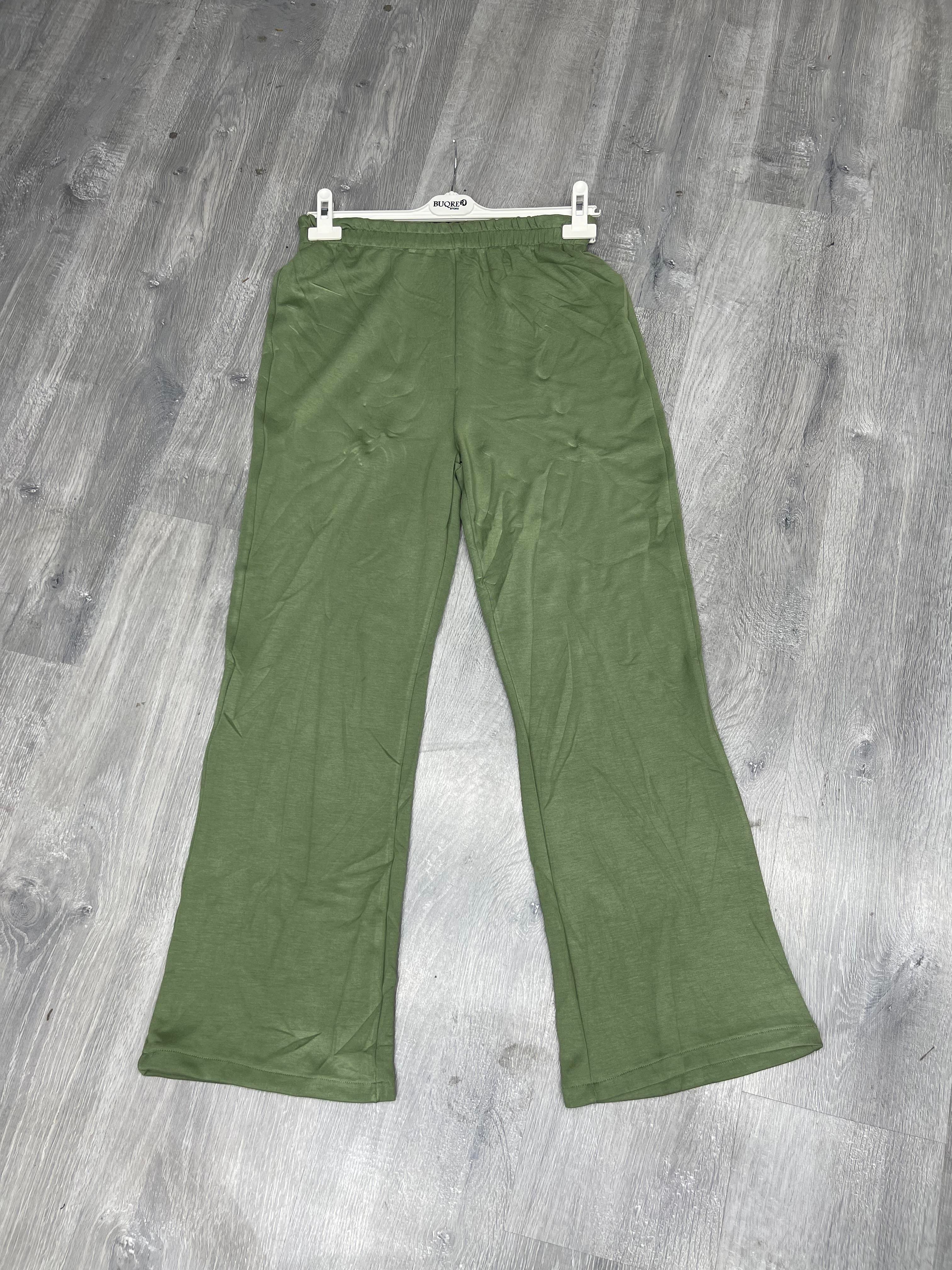 Oyhshoo Kumaş Bol Pantalon Haki