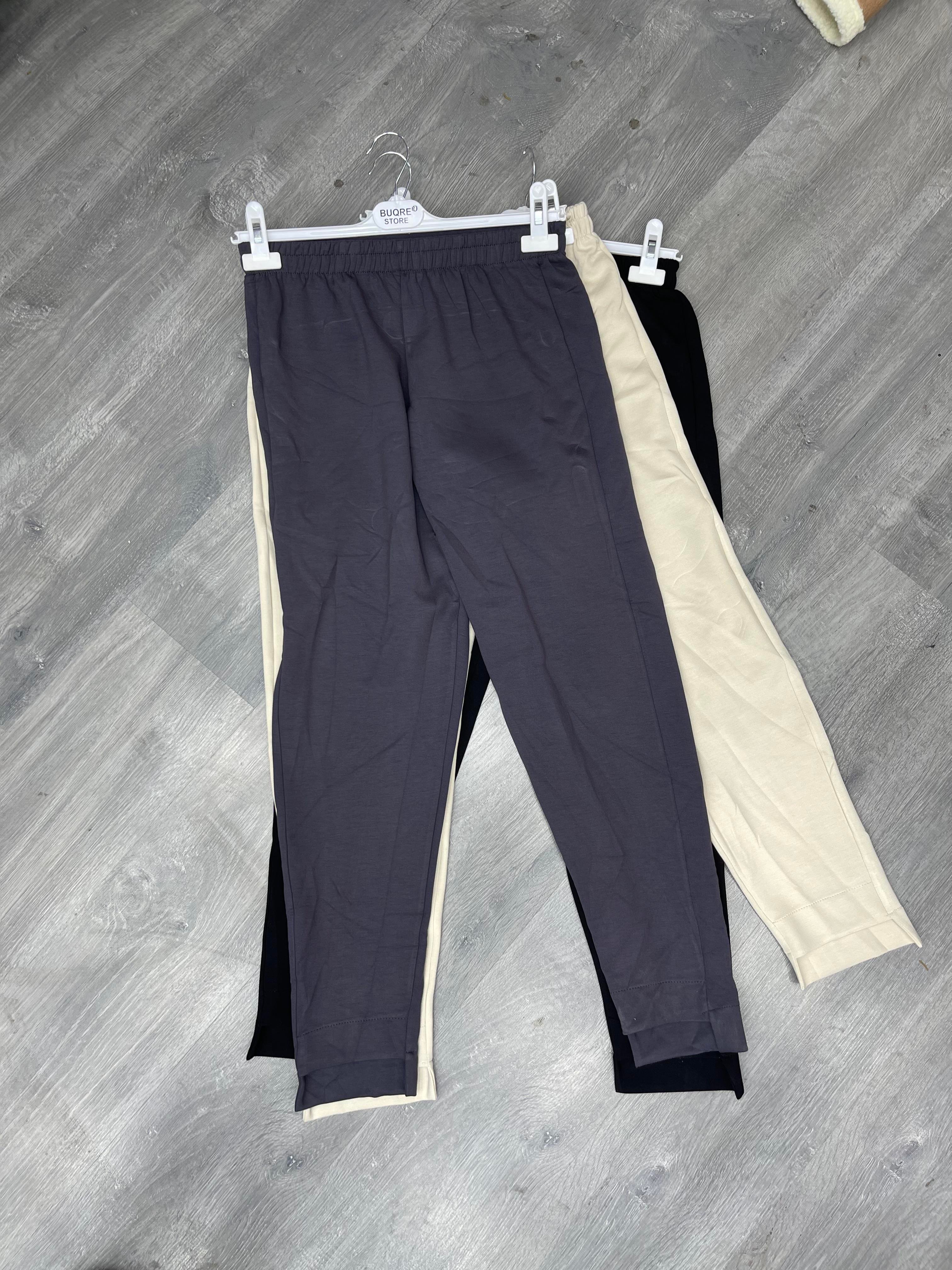 Oyhshoo Kumaş Dar Kesim Pantalon Antrasit