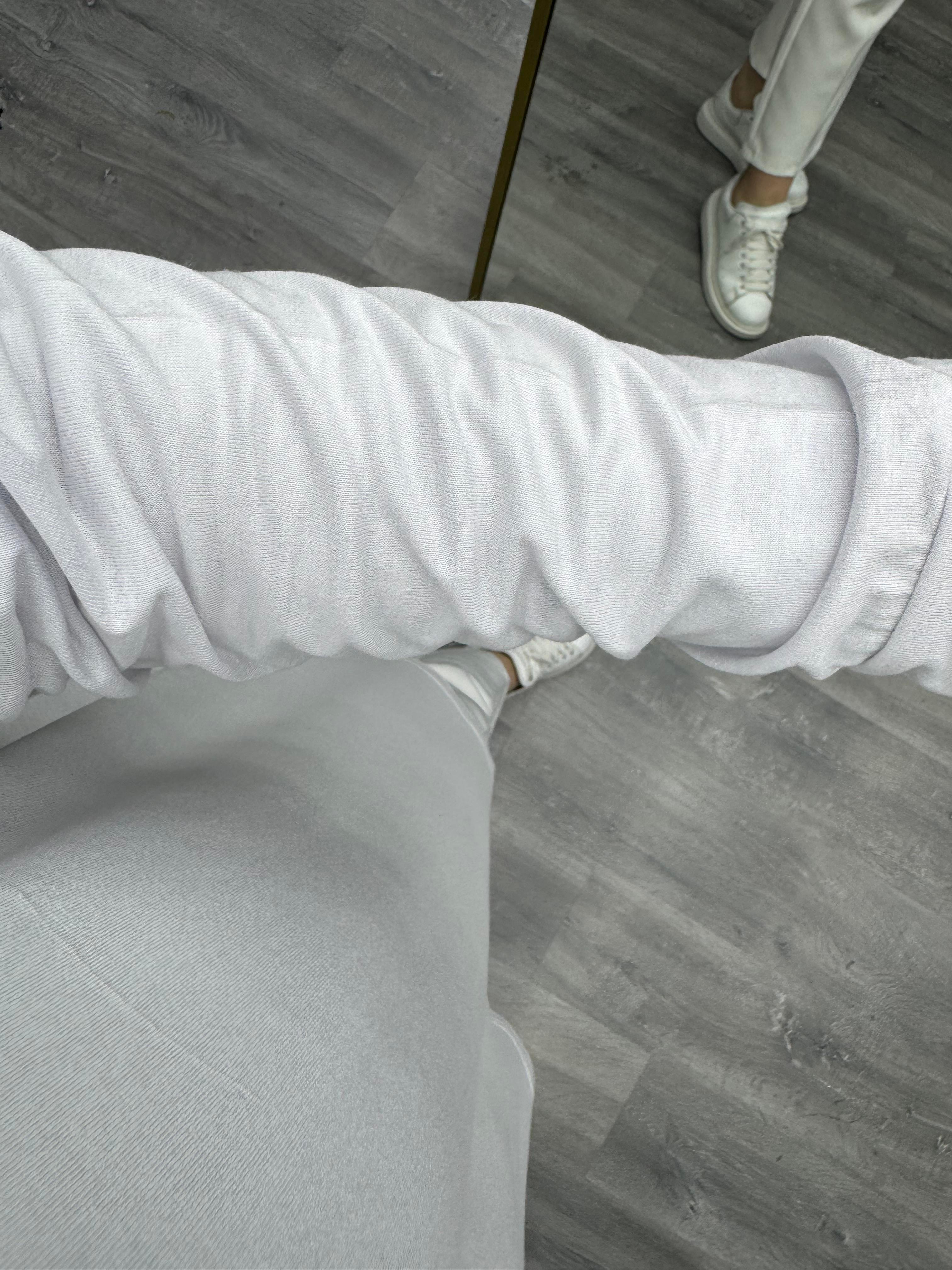 Plise STD Beden Tunik Beyaz (24181)