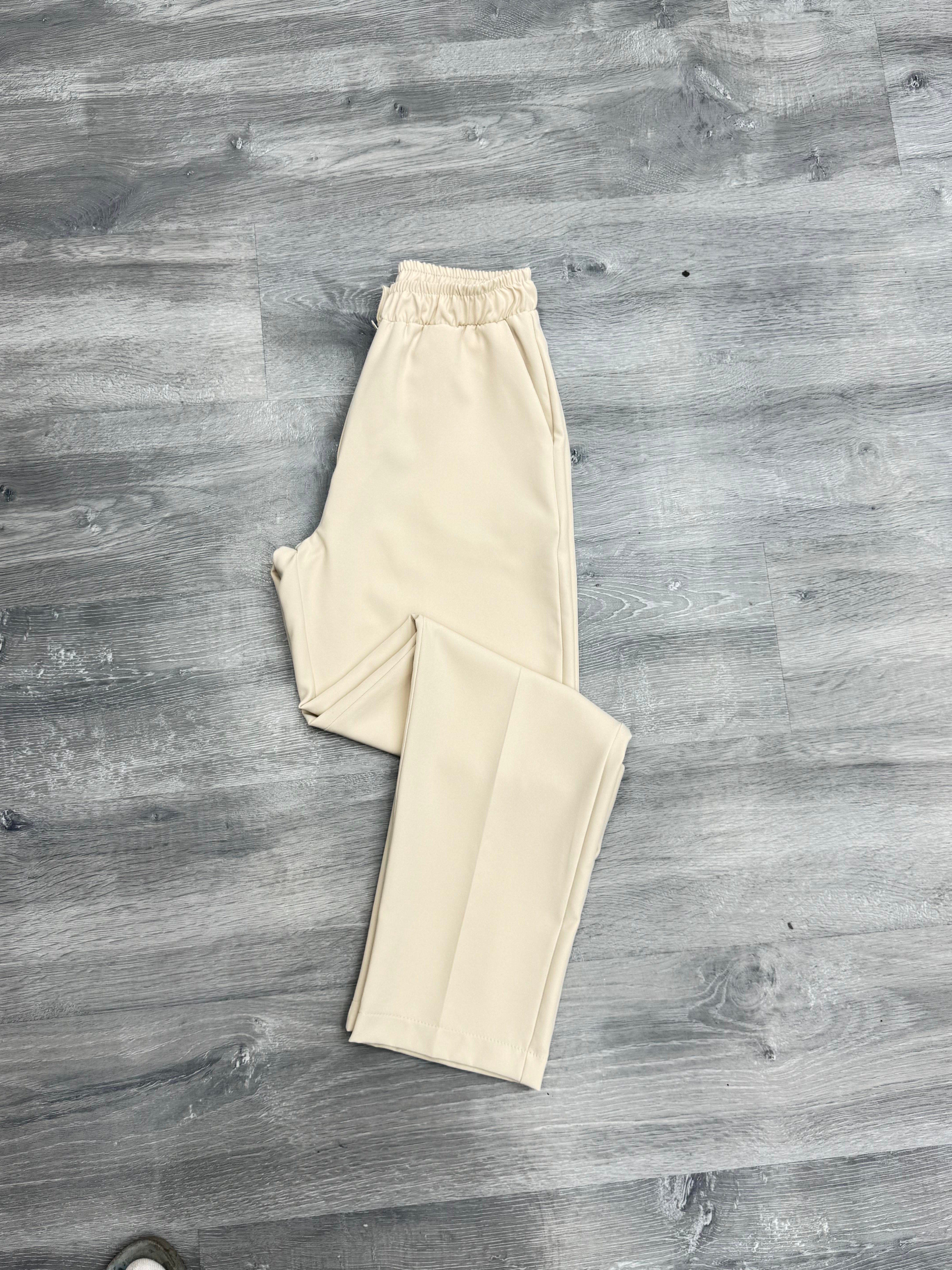 Plise Zara Muadil Kalem pantolon Bej