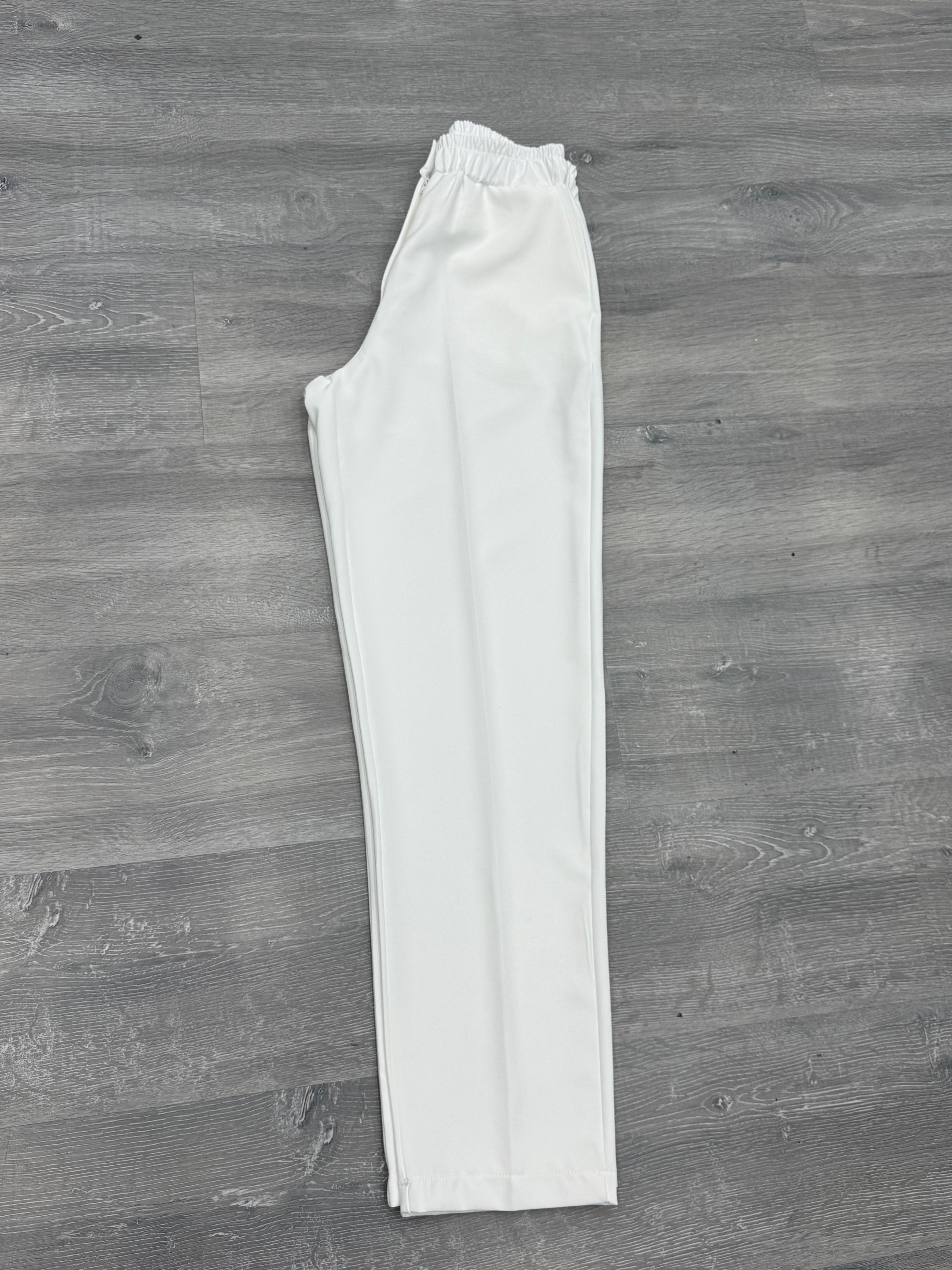 Plise Zara Muadil Kalem pantolon Beyaz