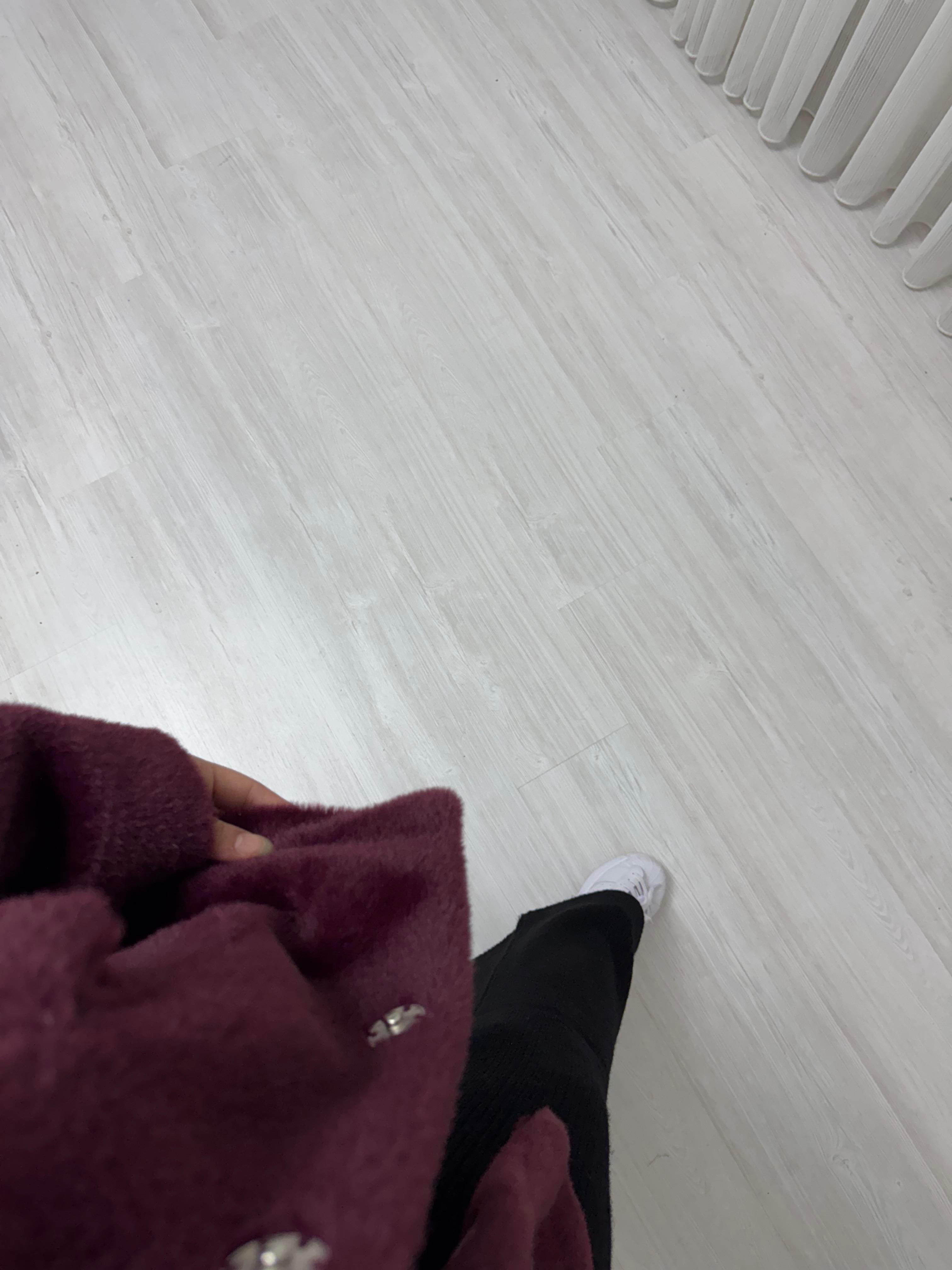 Poli Çıtlı Angora Astarlı Kaban Bordo