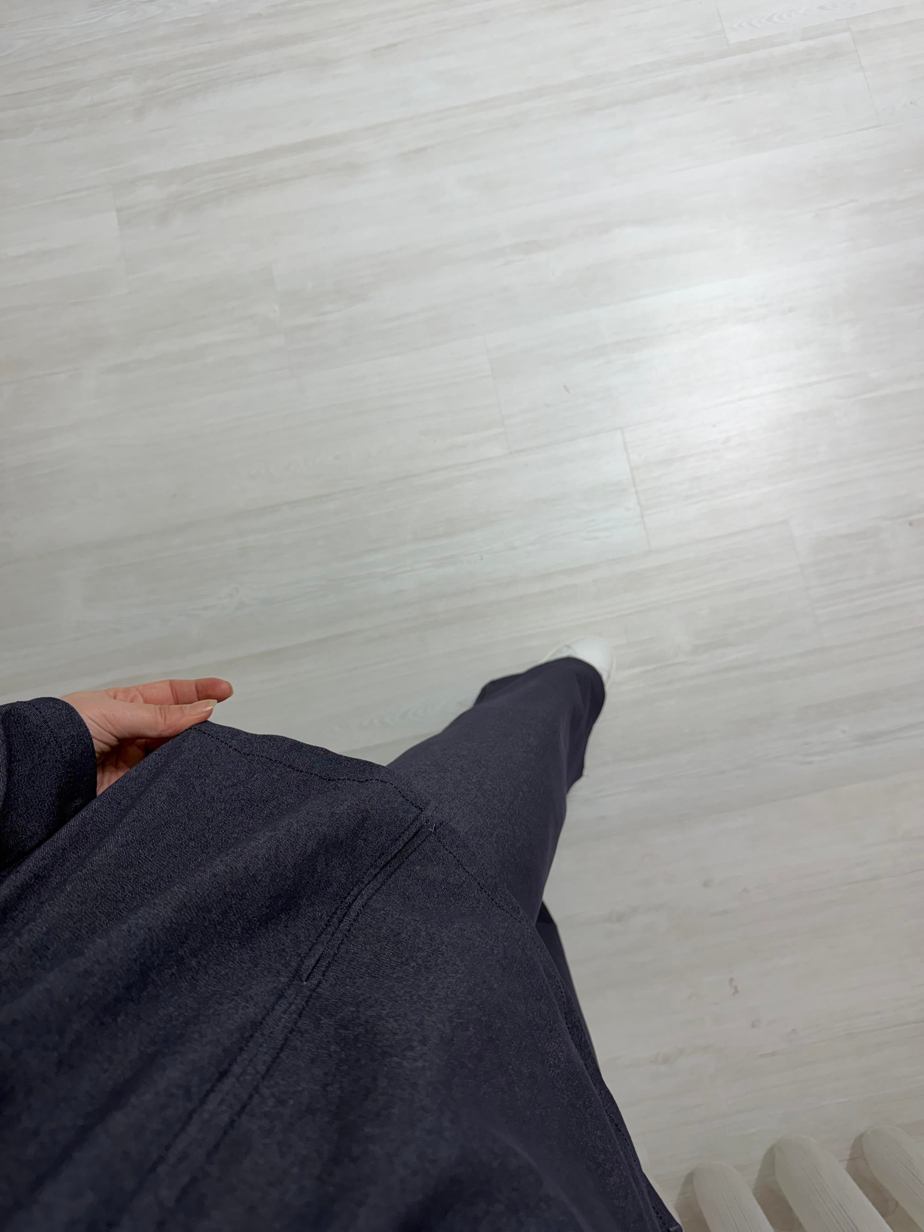 Poli Kolu Fermuarlı Kot Takım Lacivert