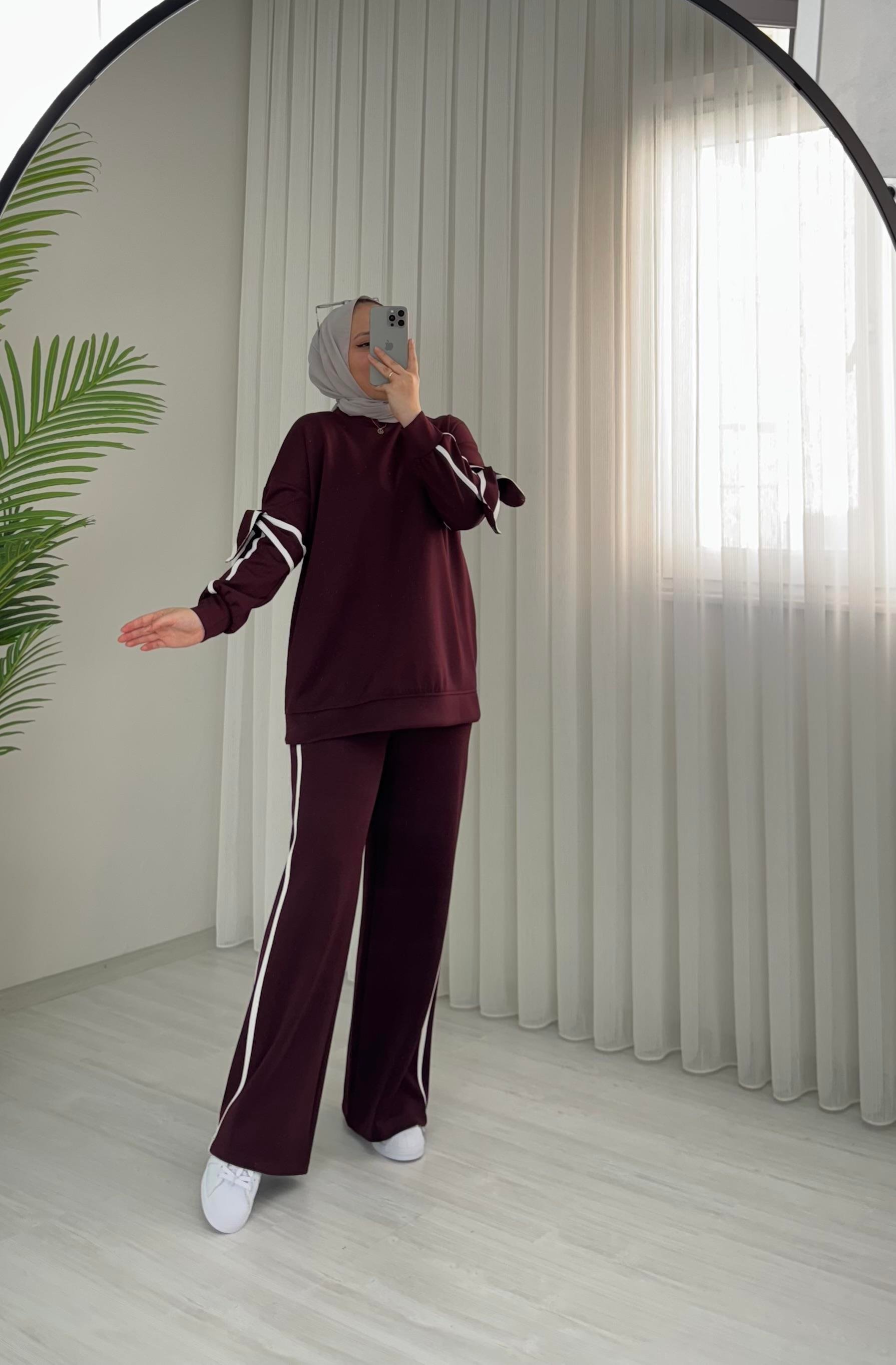Poli Scuba Kolu Fiyonk Takım Bordo