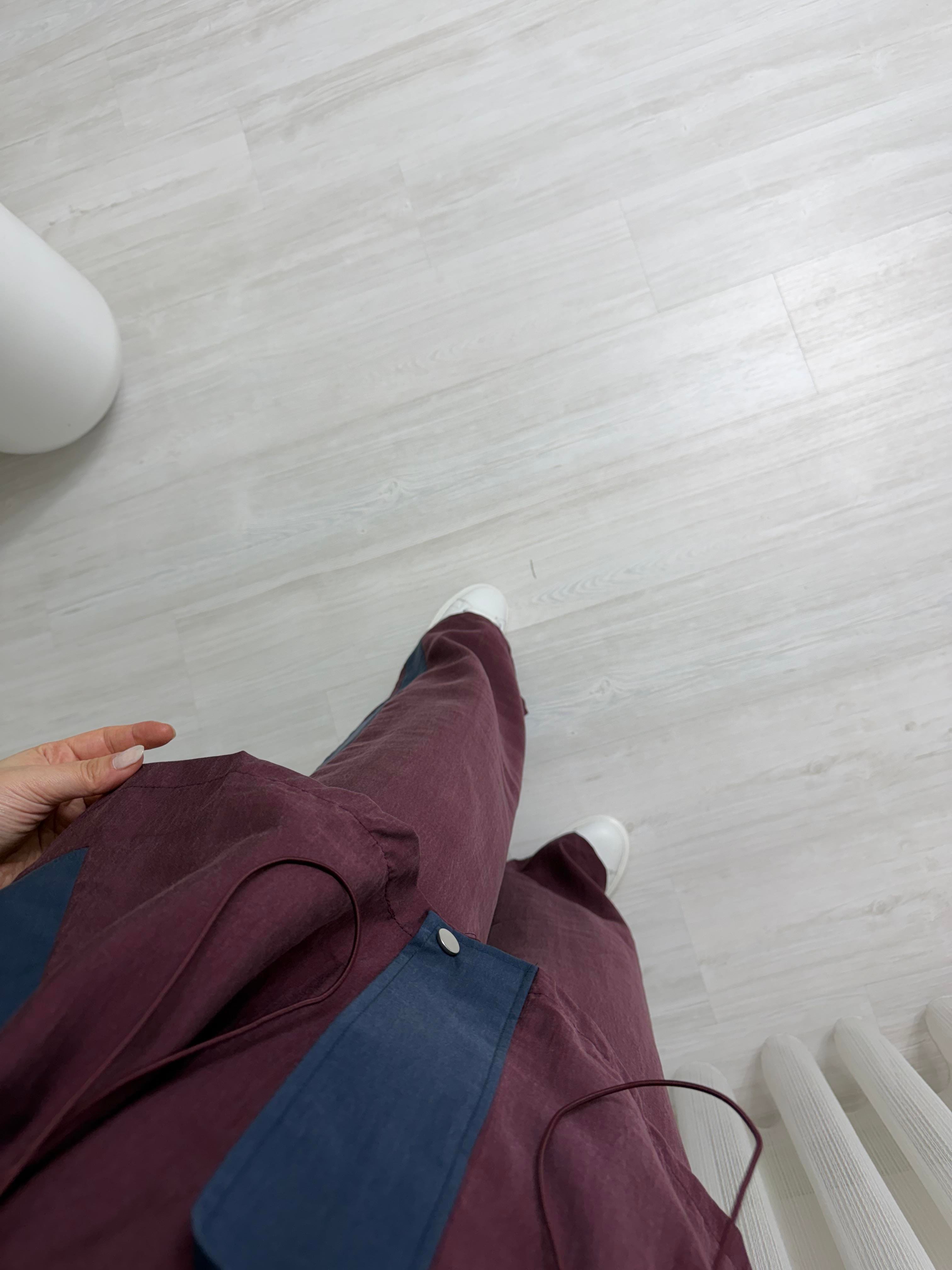 Poli Tansel Garnili Fermuarlı Takım Bordo