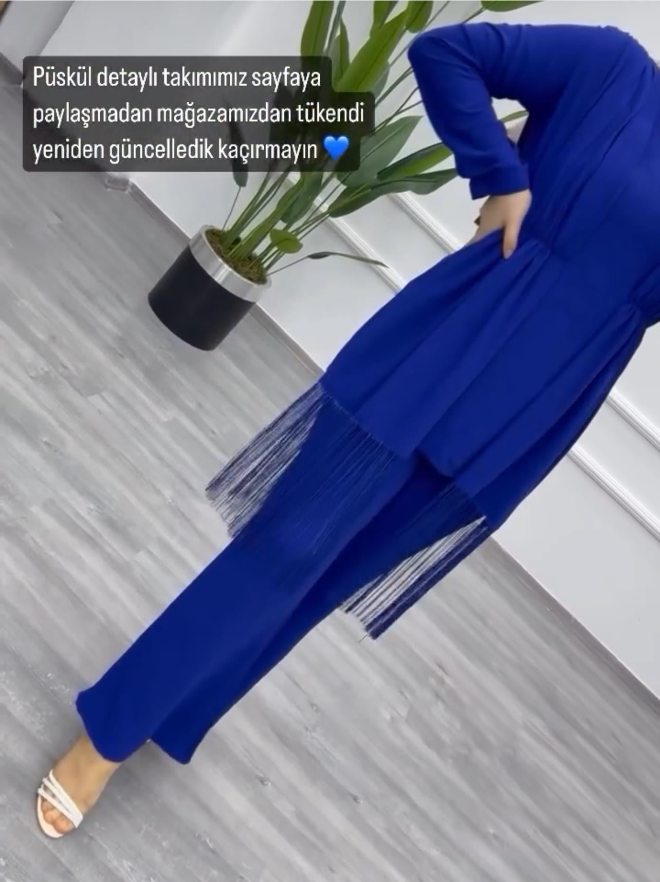 Püsküllü Takım Mavi (93)