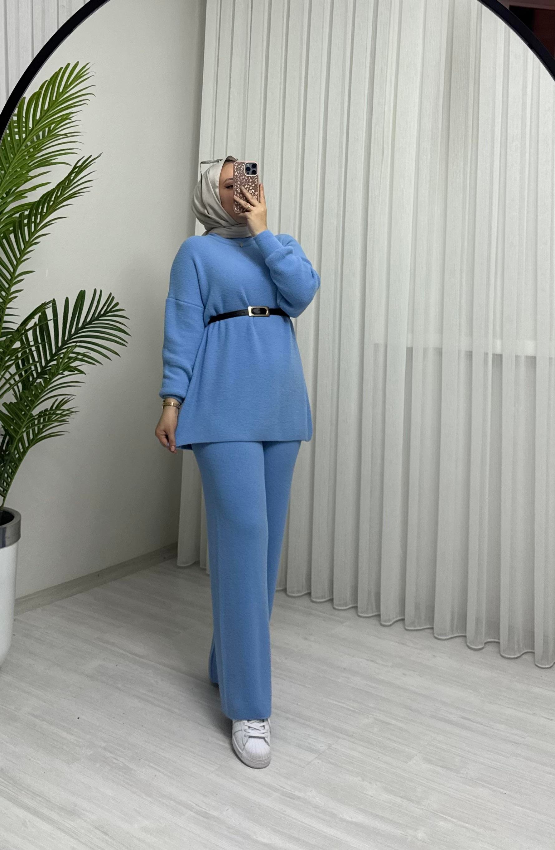 Qup Dişah Angora Takım Mavi