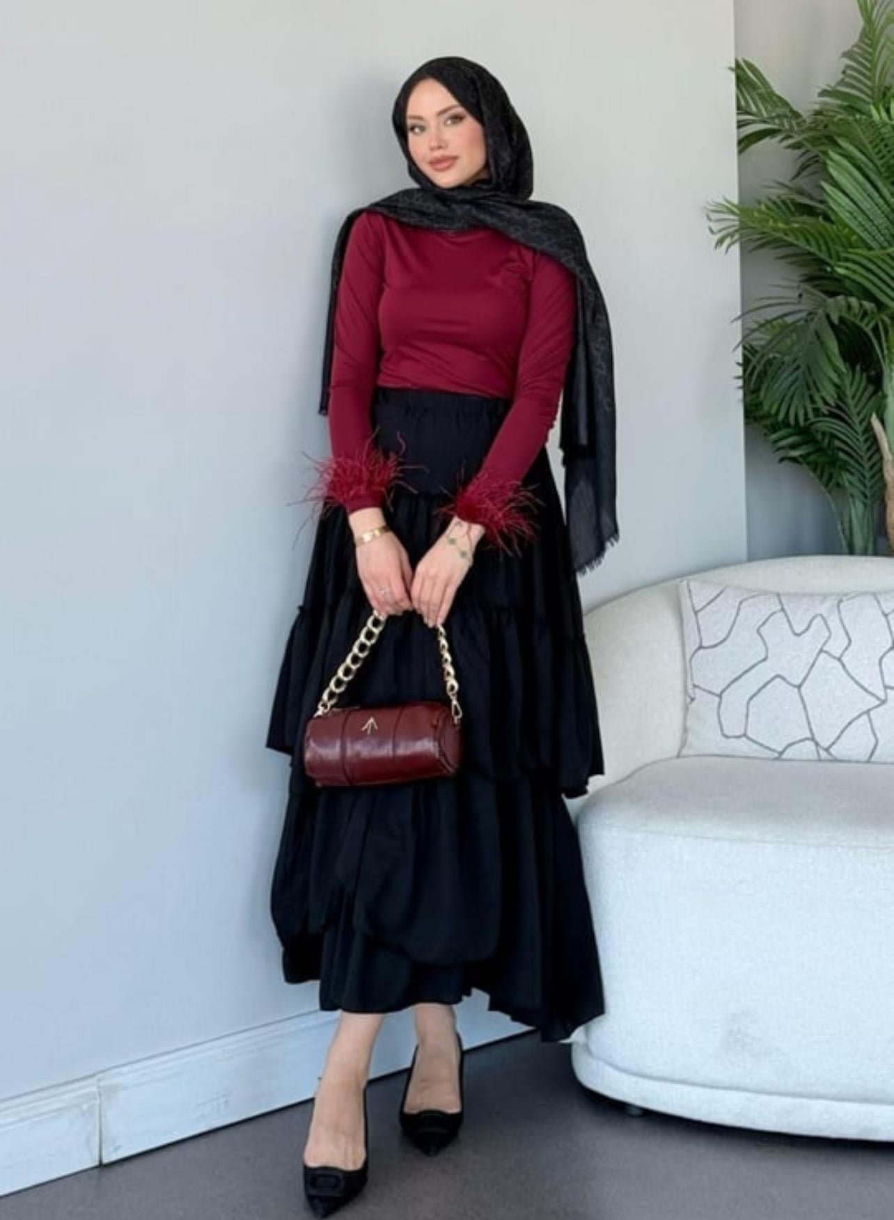 Sara Kat Kat Etek Siyah
