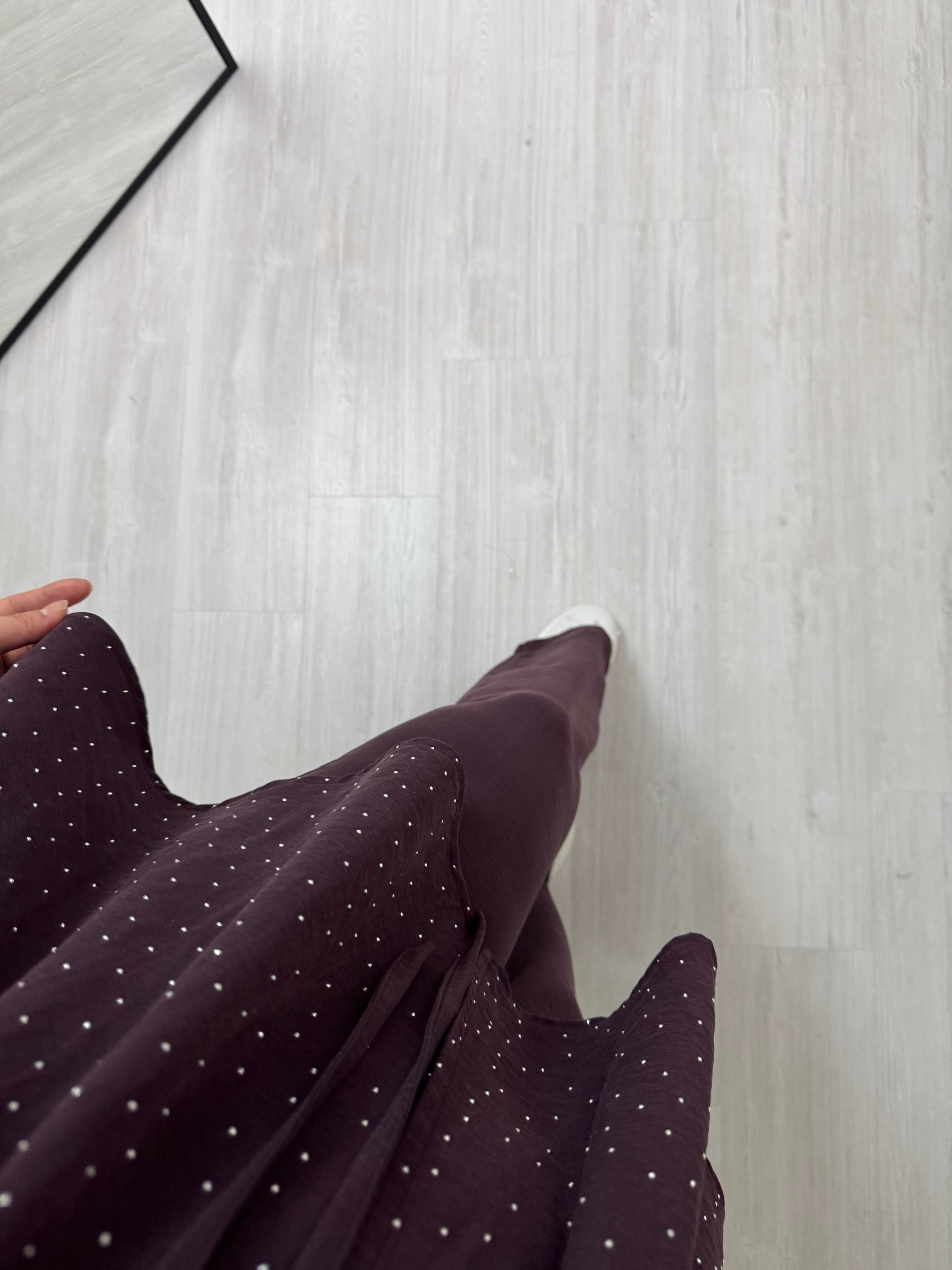 Taba Pırlantalı Modal Kumaş Takım Gül Kurusu 