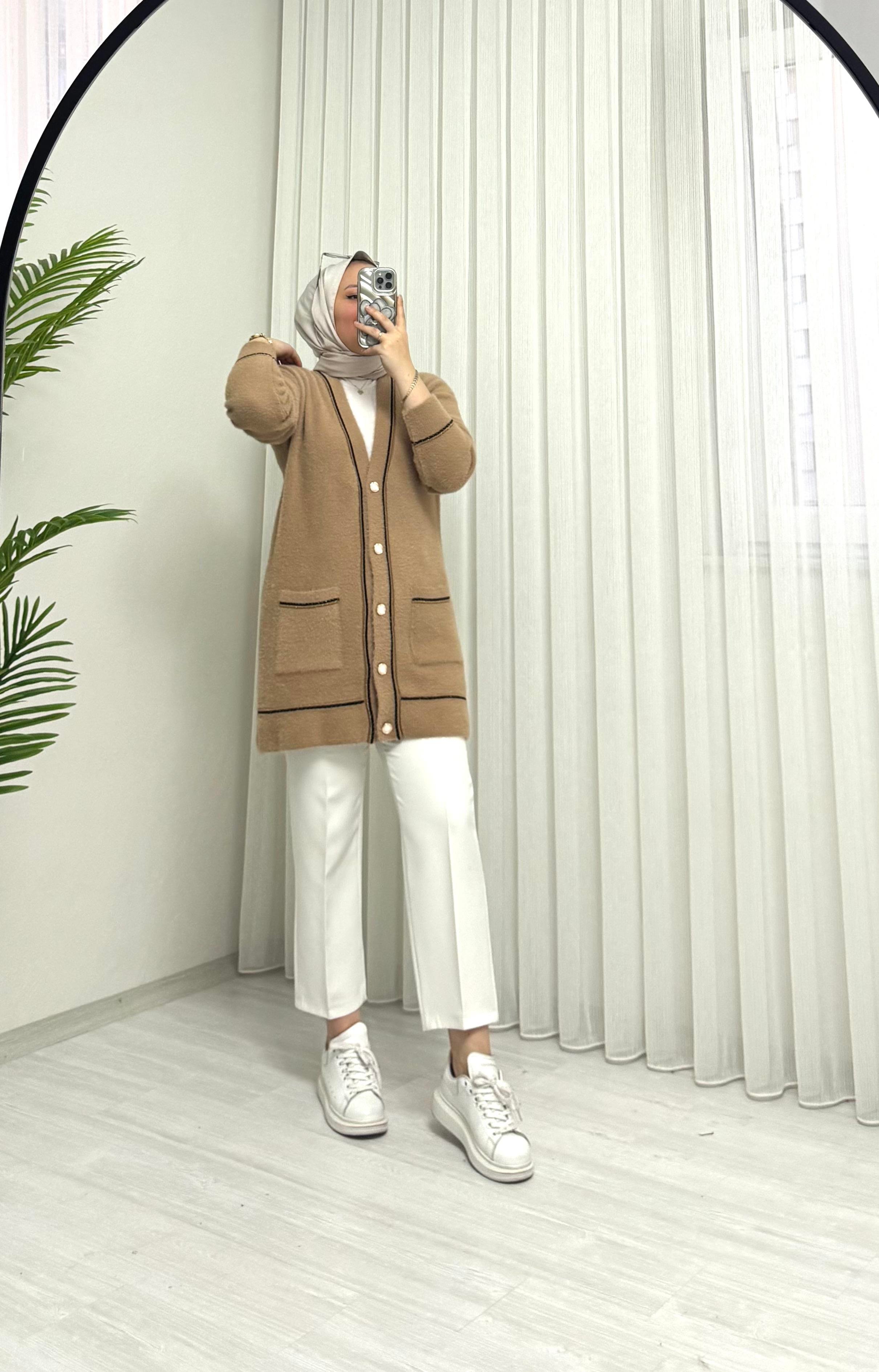 Teddy Hırka Camel