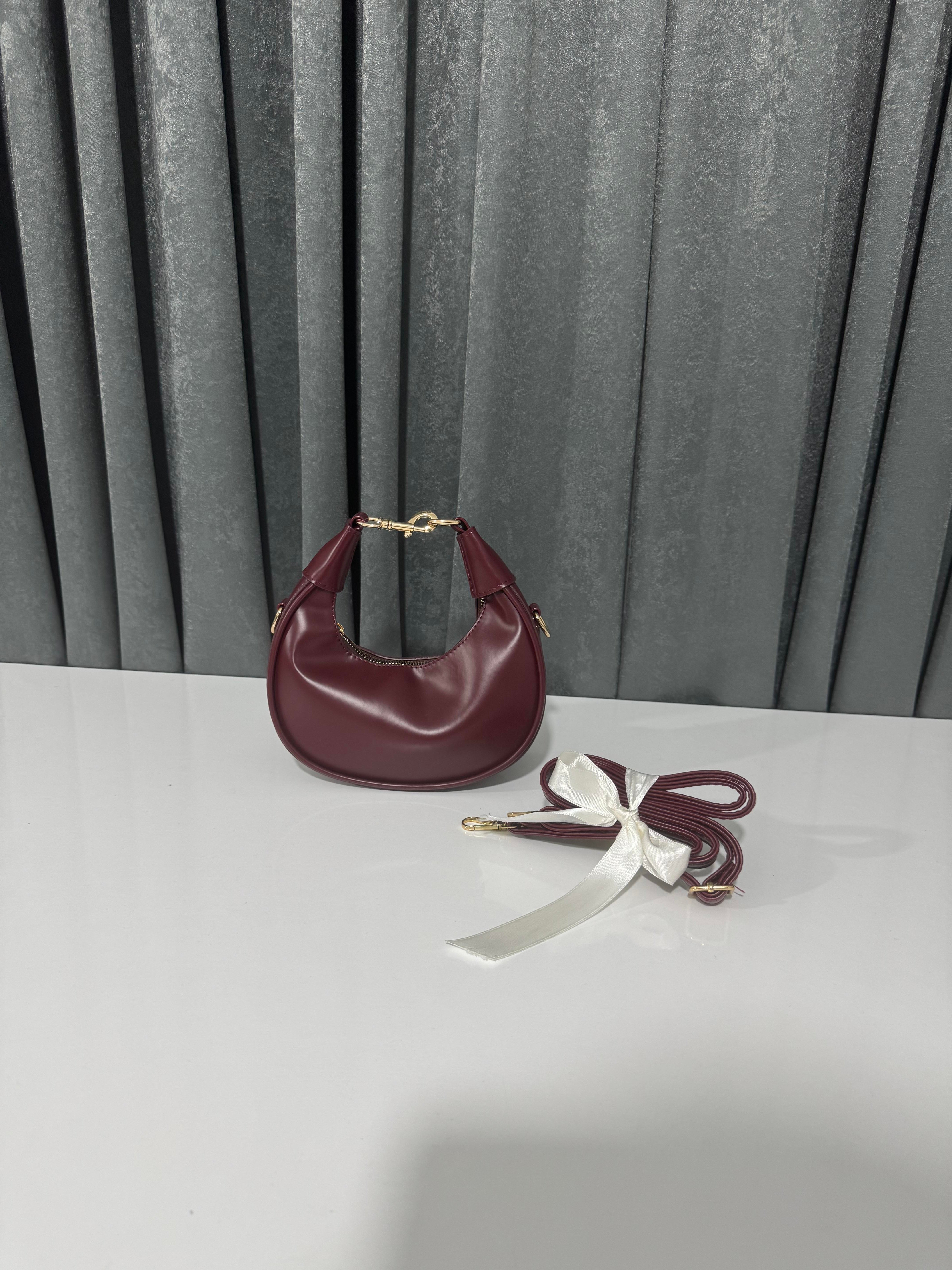 Tina Mini Çanta Bordo