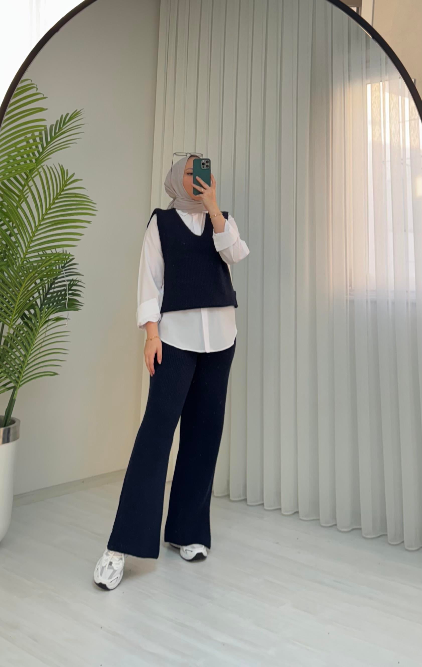 Venüs Üçlü Triko Takım Lacivert
