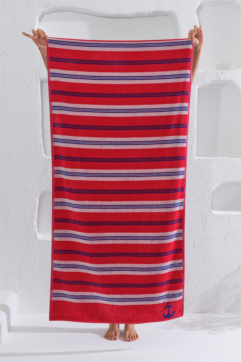 Homelover %100 Pamuk Plaj Deniz Havlusu Çizgili Beach 75x150