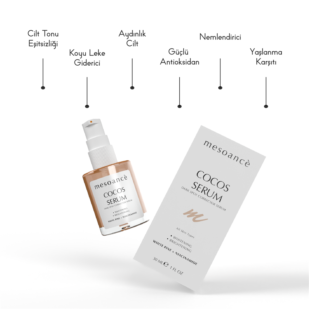 Cocos Dark Spot Corrector Niacinamide Leke Giderici Renk Eşitleyici Serum 30ML
