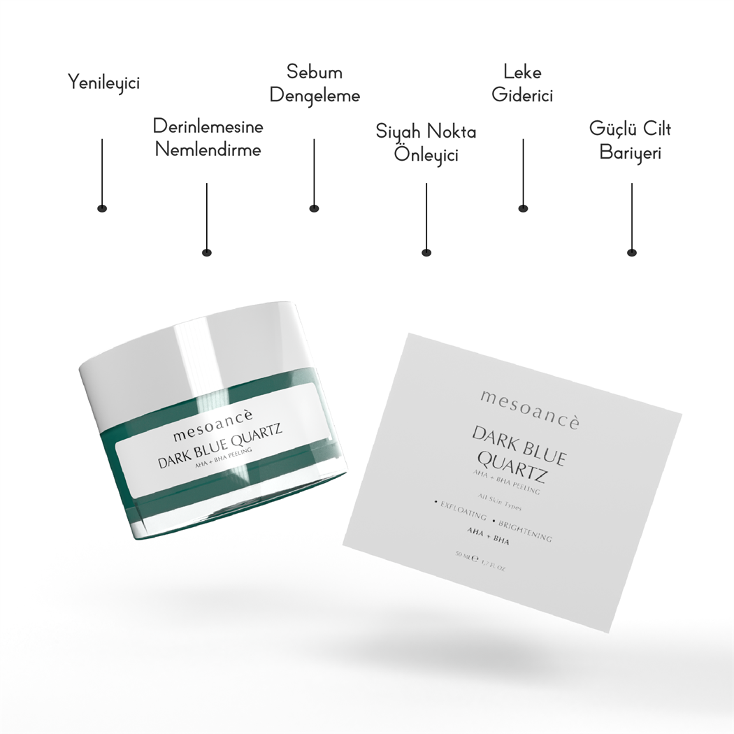 Dark Blue Quartz Aha-Bha Arındırıcı-Sebum Dengeleyici Peeling 50ML