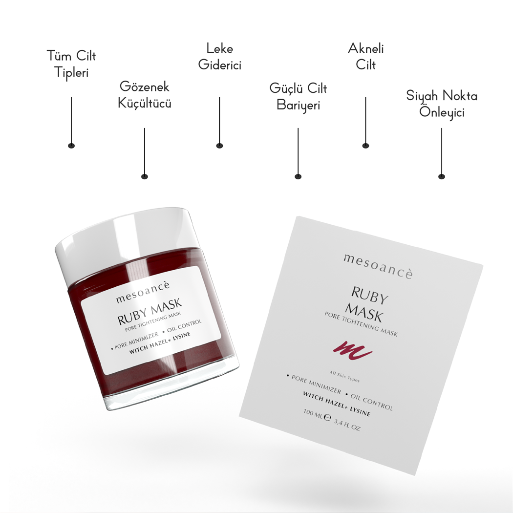 Ruby Pore Tightening Mask Gözenek Sıkılaştırıcı Aydınlatıcı Yüz Maskesi 100ML
