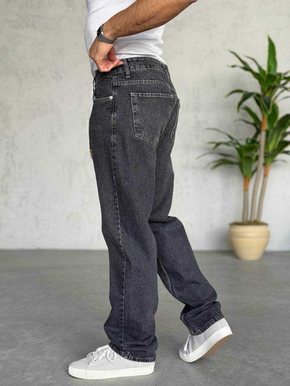 ANTRASİT BAGGY MODEL  KOT PANTOLON 