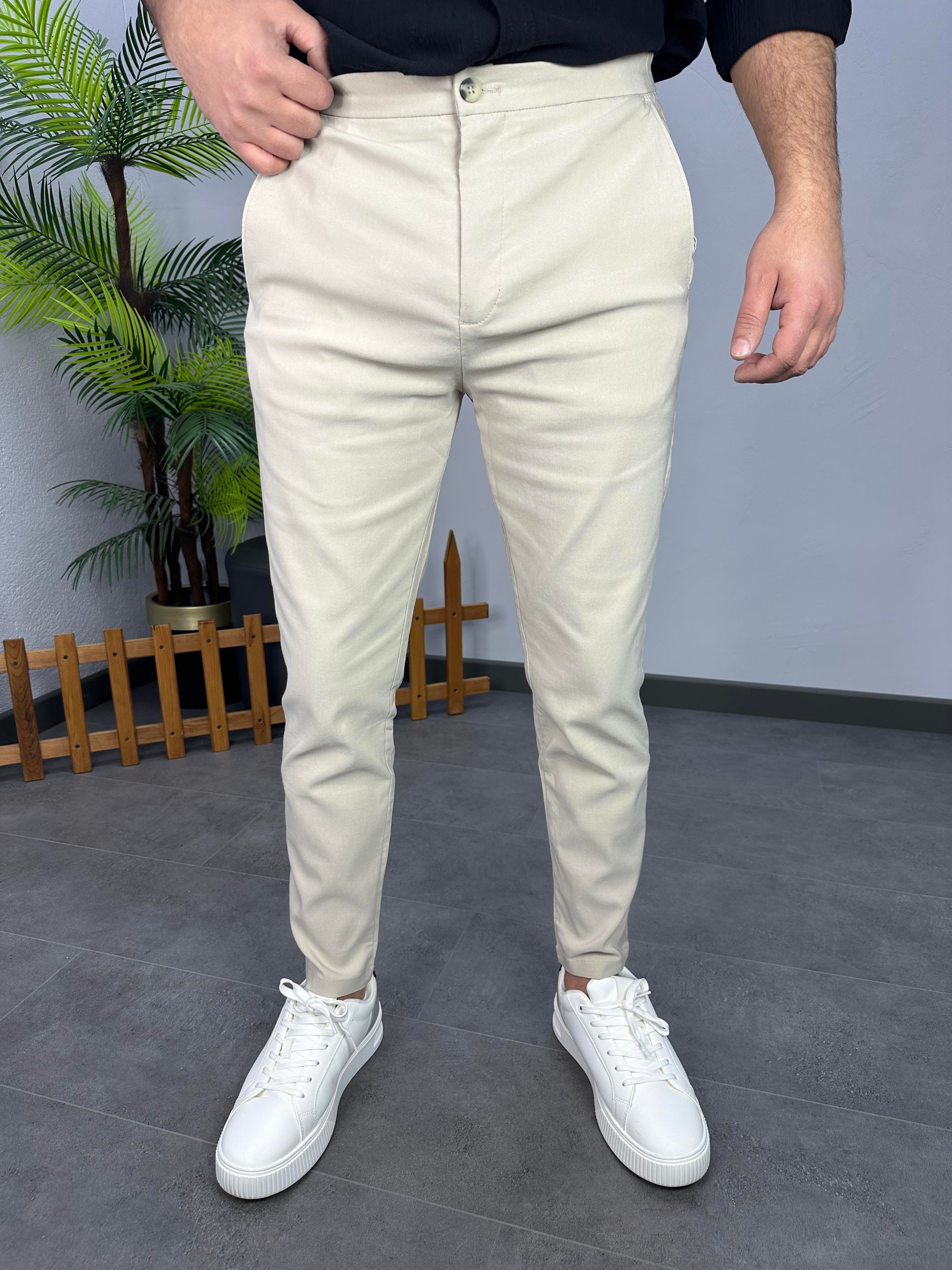 KLASİK JOGGER PANTOLON BEJ