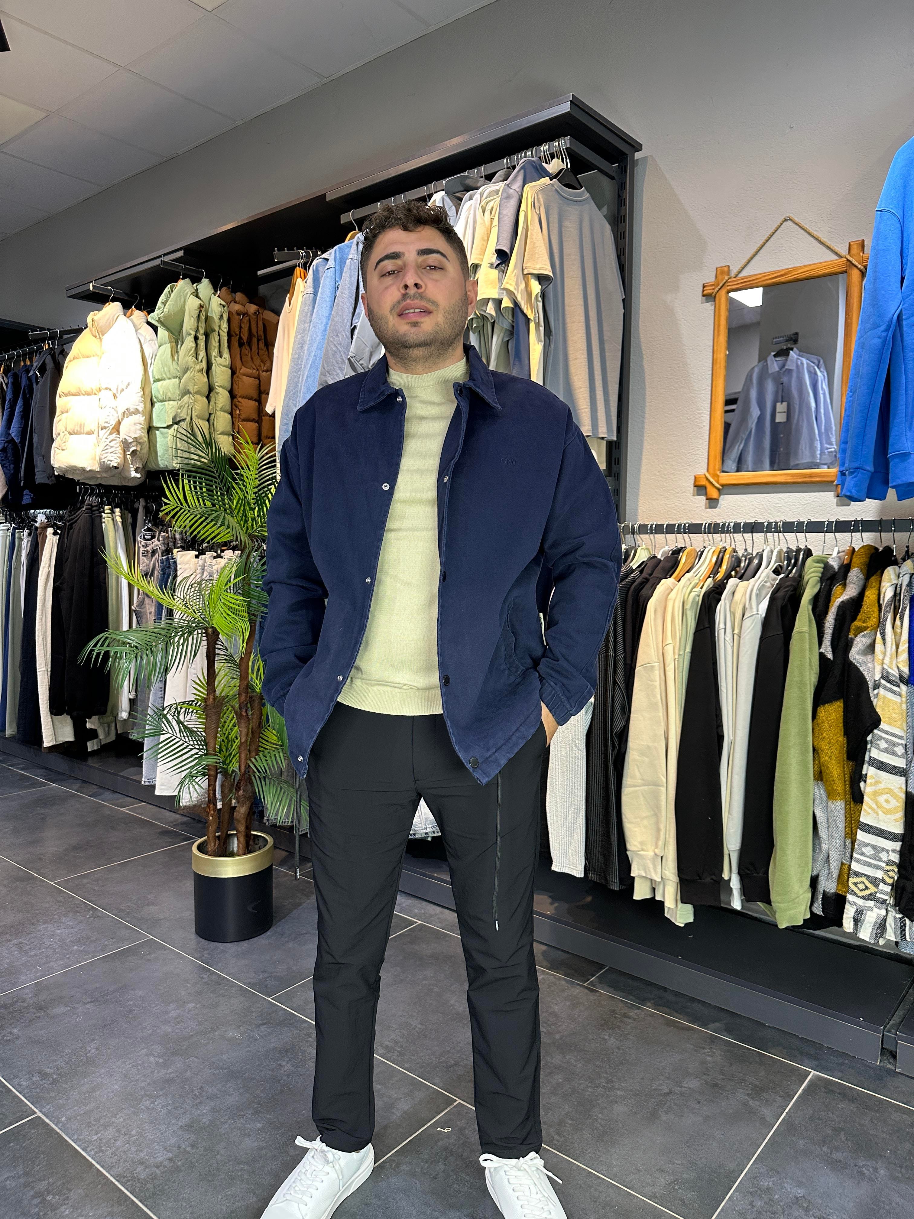 LACİVERT OVERSİZE CEKET