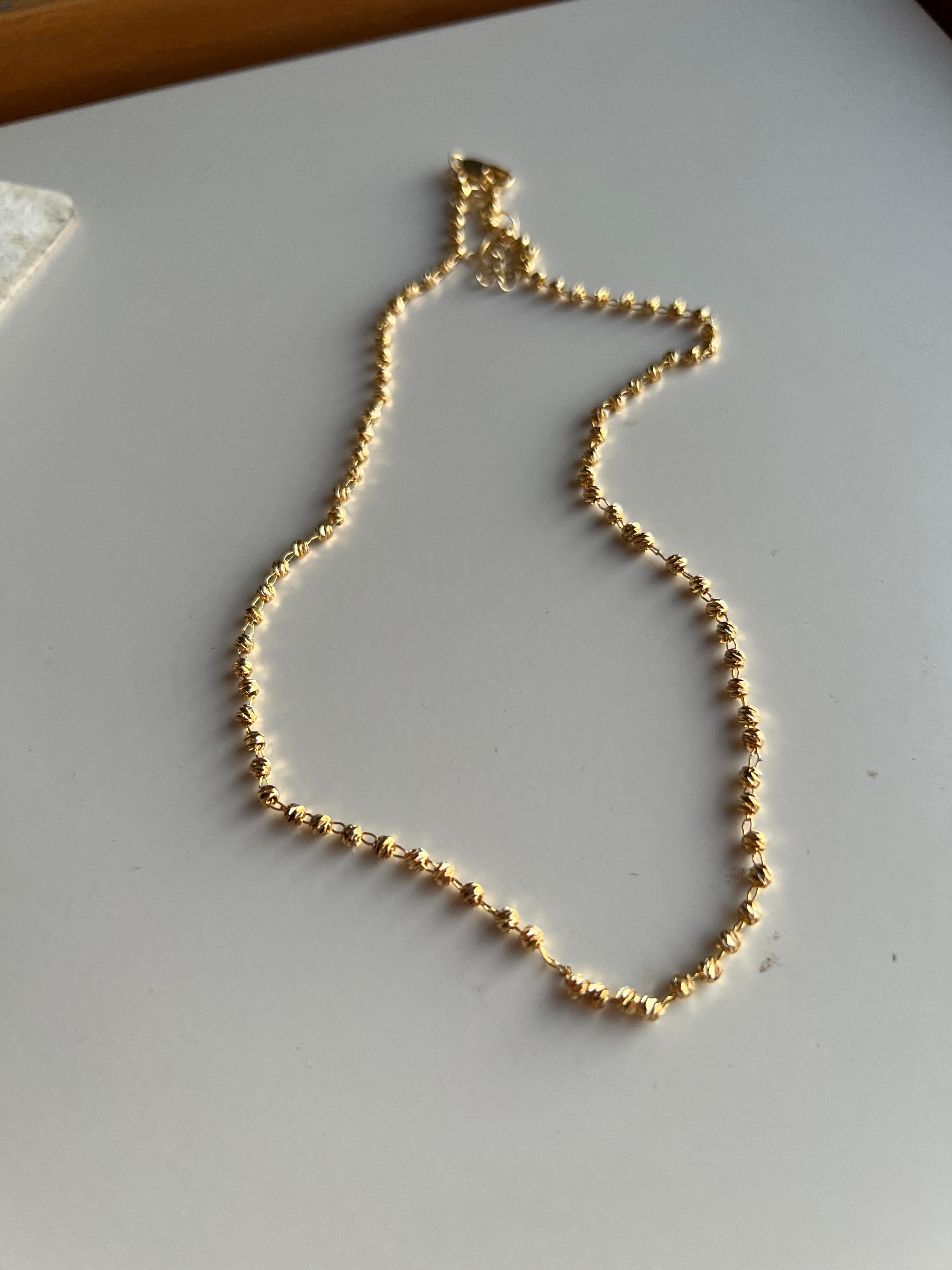40+5 cm MİNİMAL DISCO DORİKA KOLYE