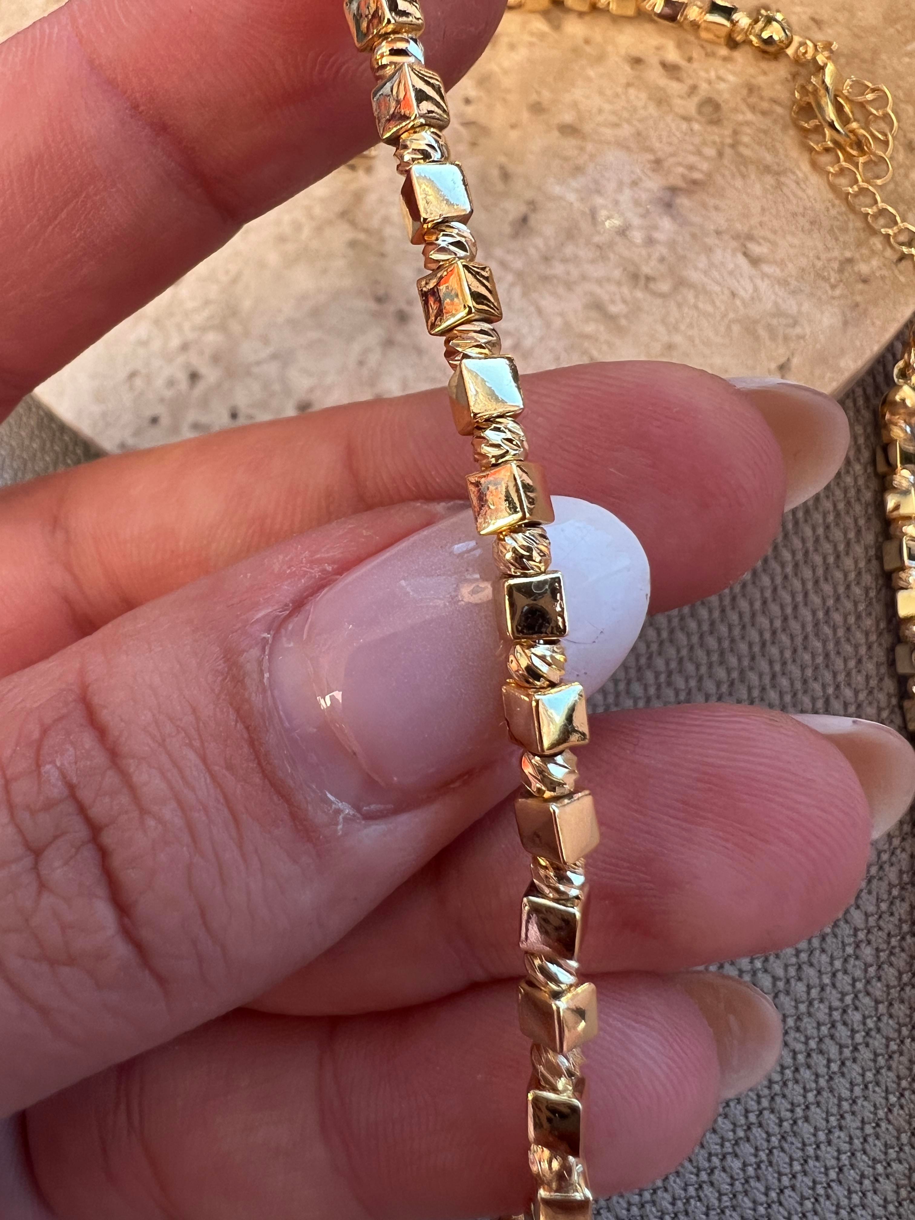 45 CM GOLD KÜP GOLD DORİKA KOLYE