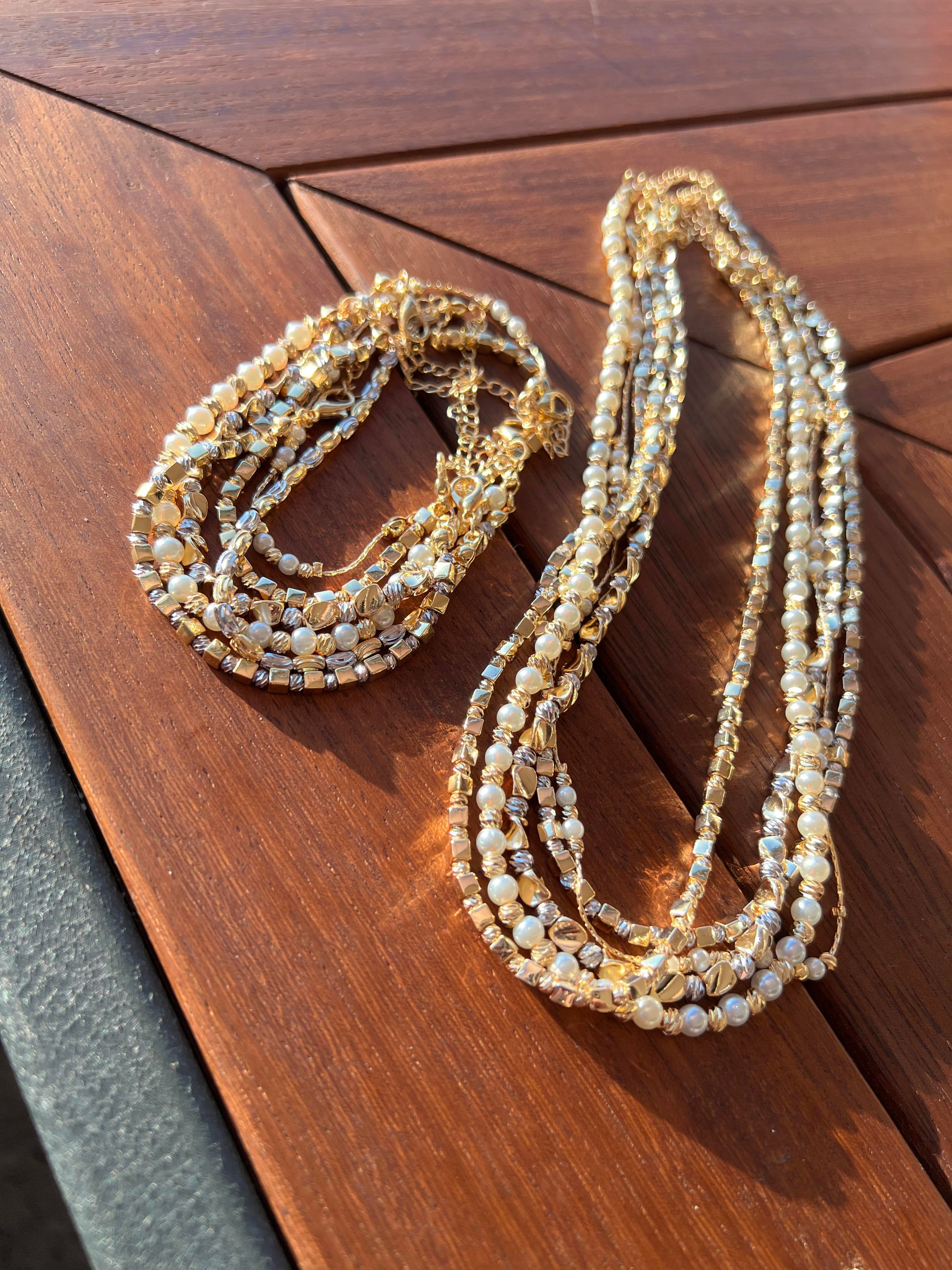 45 CM GOLD KÜP GÜMÜŞ DORİKA KOLYE