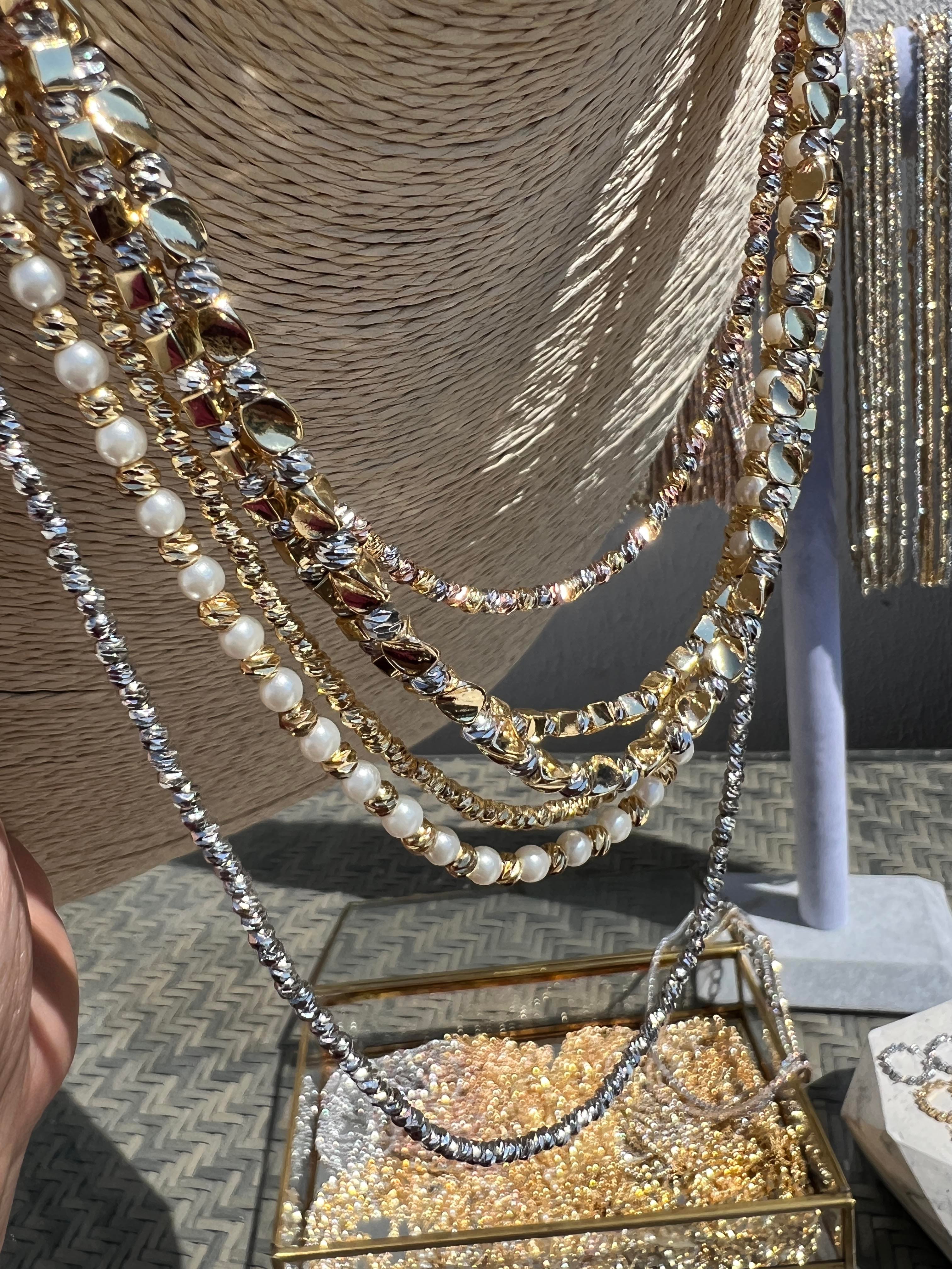 50 CM GÜMÜŞ RENK DORİKA KOLYE