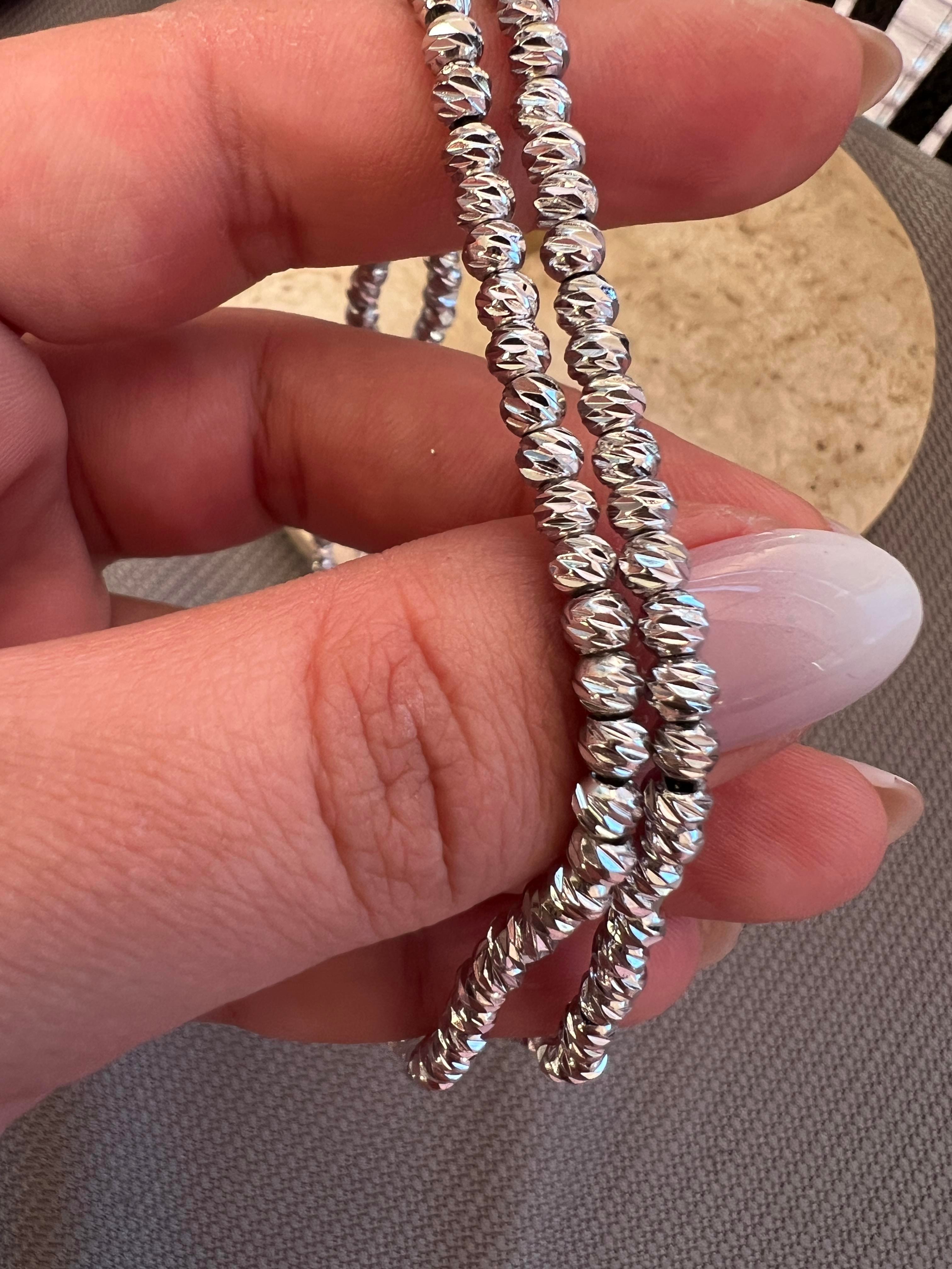 50 CM GÜMÜŞ RENK DORİKA KOLYE