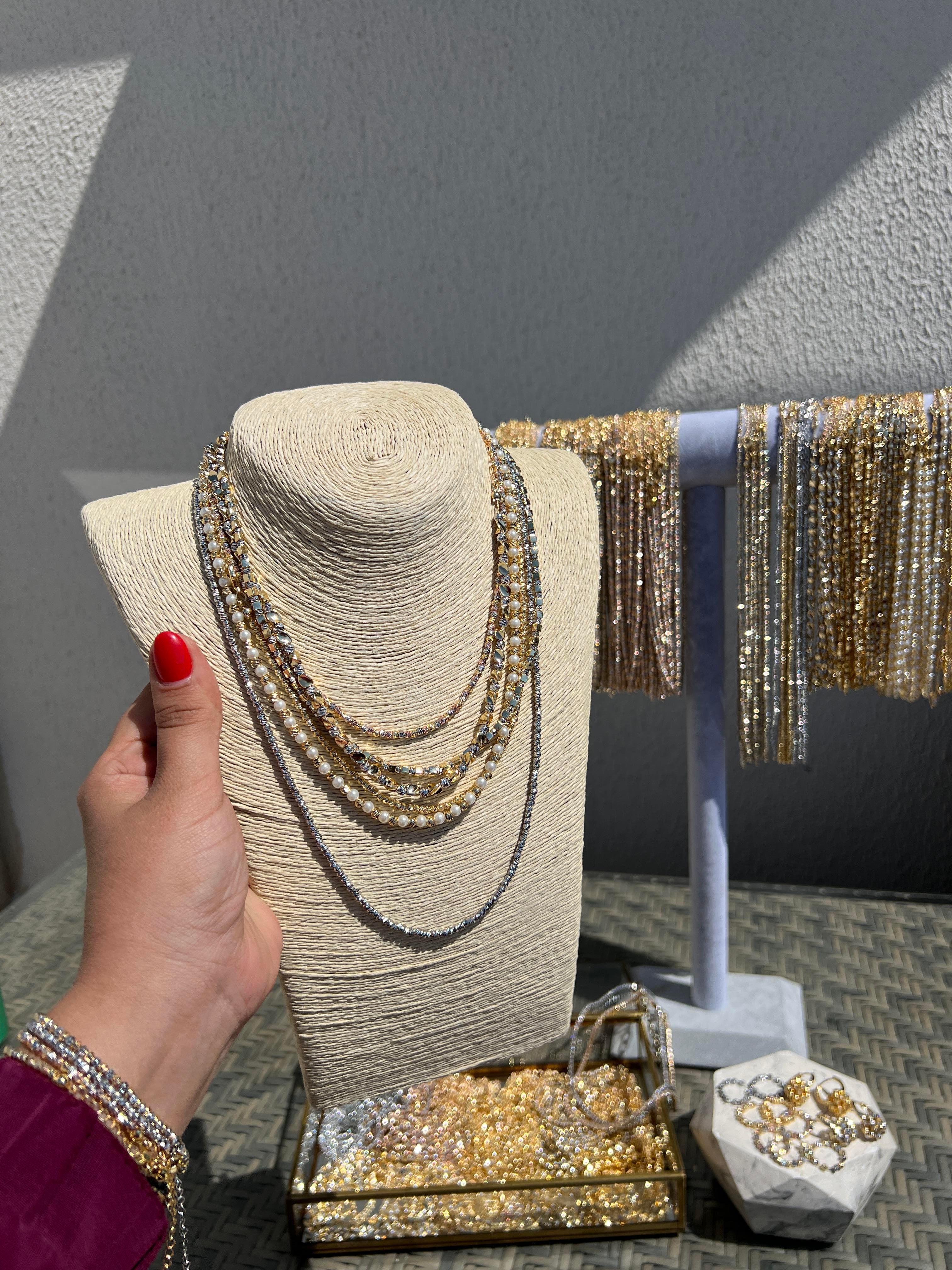 50 CM GÜMÜŞ RENK DORİKA KOLYE