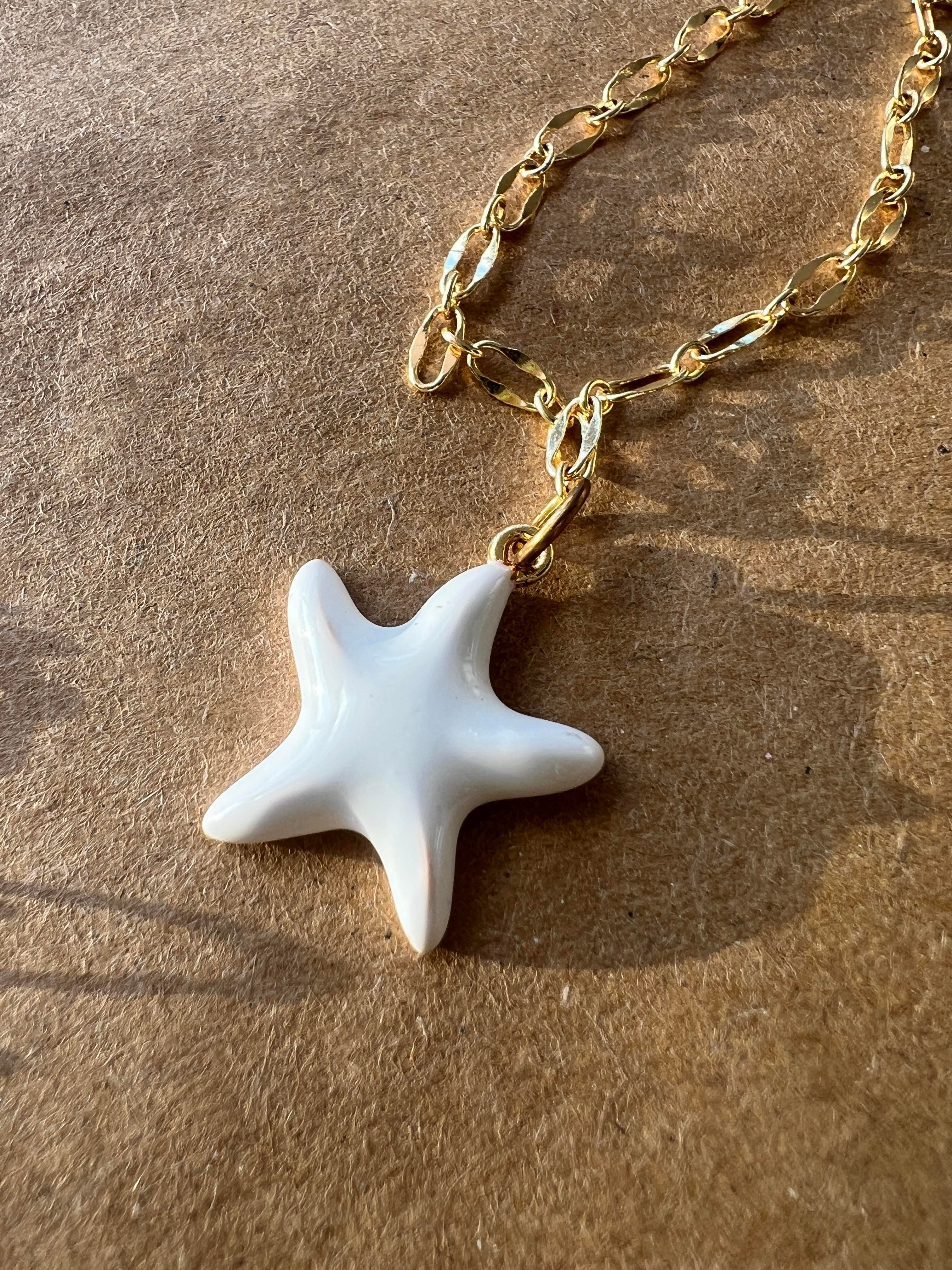 55 cm yıldız mineli kolye